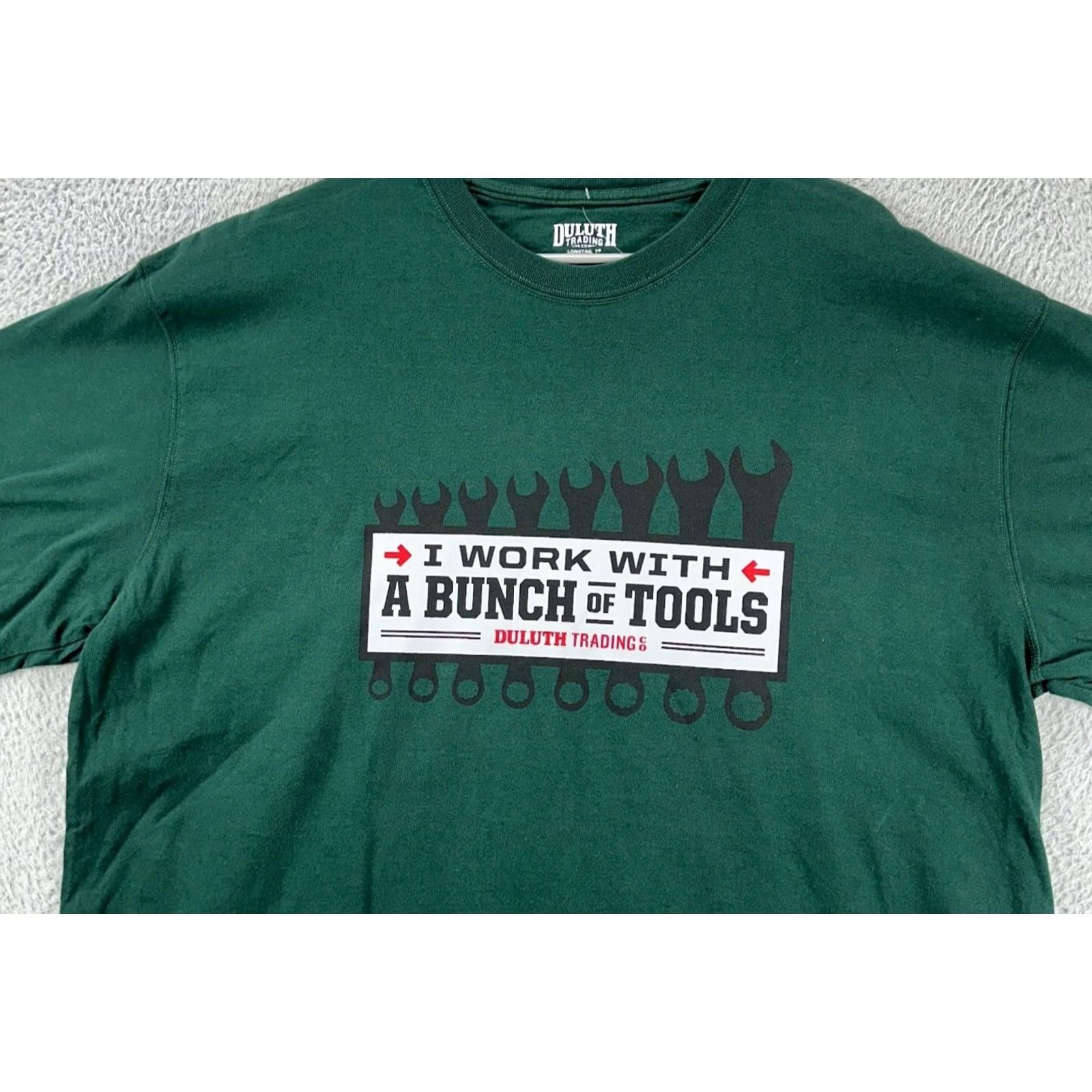 Duluth Trading Company Duluth Trading Co Shirt Adult Large Green Crew Neck T-Shirt 100% Cotton Mens NEW Size US L / EU 52-54 / 3 - 2 Thumbnail