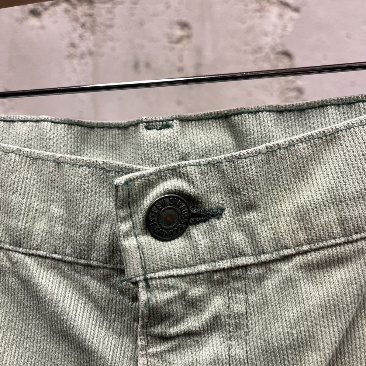Levi's Levi's Green Corduroy 1970s Flare Leg Talon Zipper 32 Pants Size US 32 / EU 48 - 3 Thumbnail