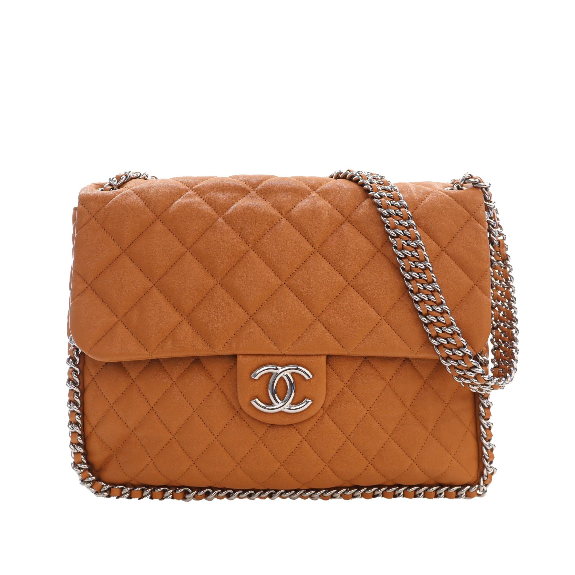 Chanel Maxi Quilted Washed Lambskin Chain Around Flap Size ONE SIZE - 1 Thumbnail