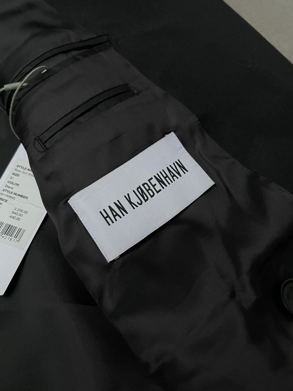 Han Kjobenhavn !DS! AW22 Han Kjobenhavn Boxy Suit Black Blazer Size 40R - 21 Thumbnail