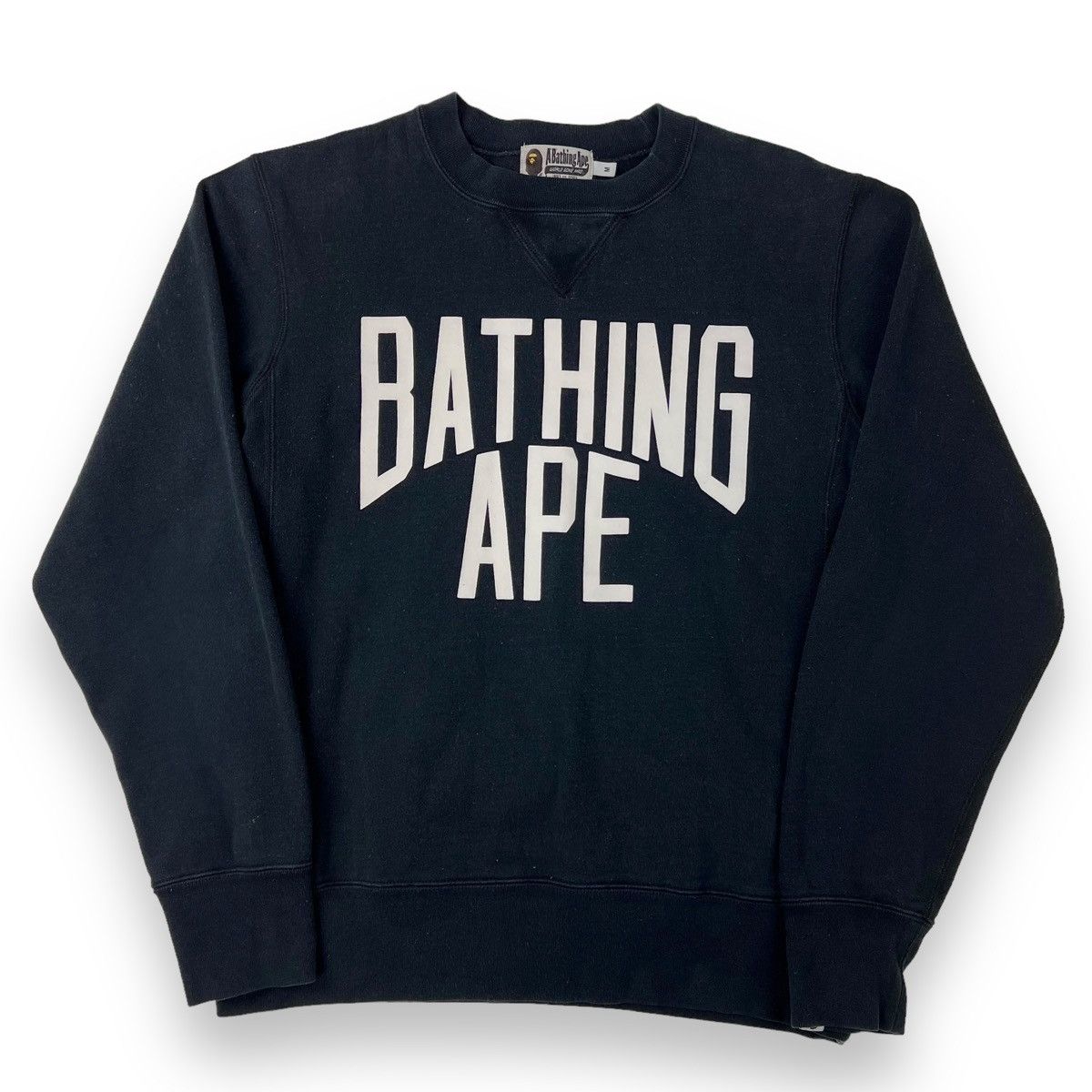 Bape Bape Spellout Navy Sweatshirt Size US M / EU 48-50 / 2 - 2 Thumbnail