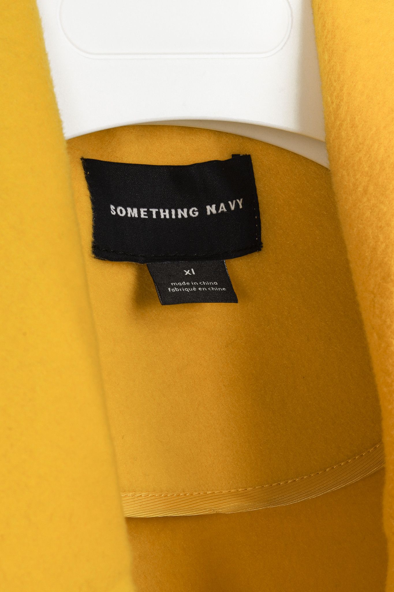 Other Something Navy Yellow Felt Patch-Pocket Over Coat Size XL / US 12-14 / IT 48-50 - 4 Thumbnail
