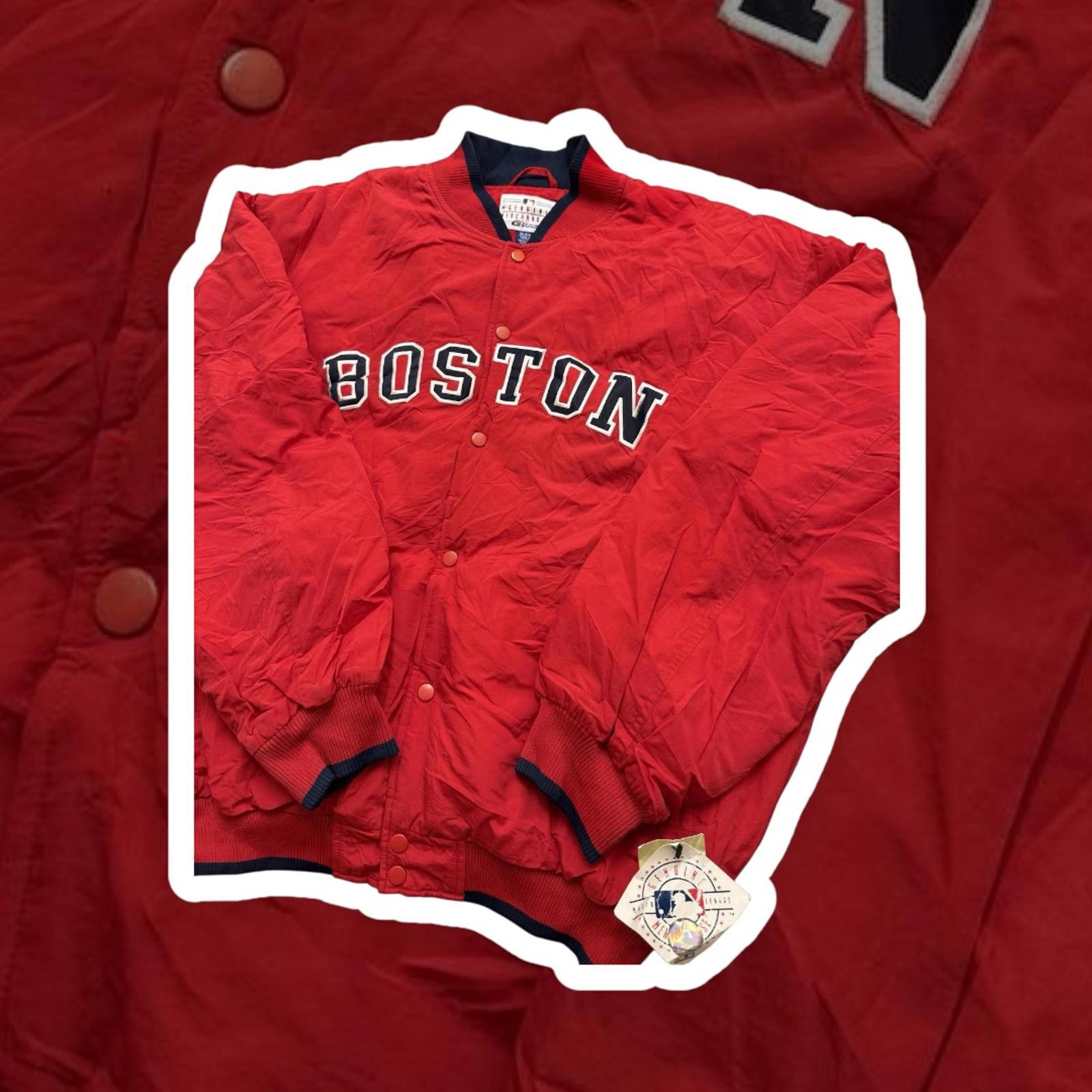 Starter Vintage Boston Red Sox Starter Jacket - Classic Red Size US XL / EU 56 / 4 - 1 Thumbnail