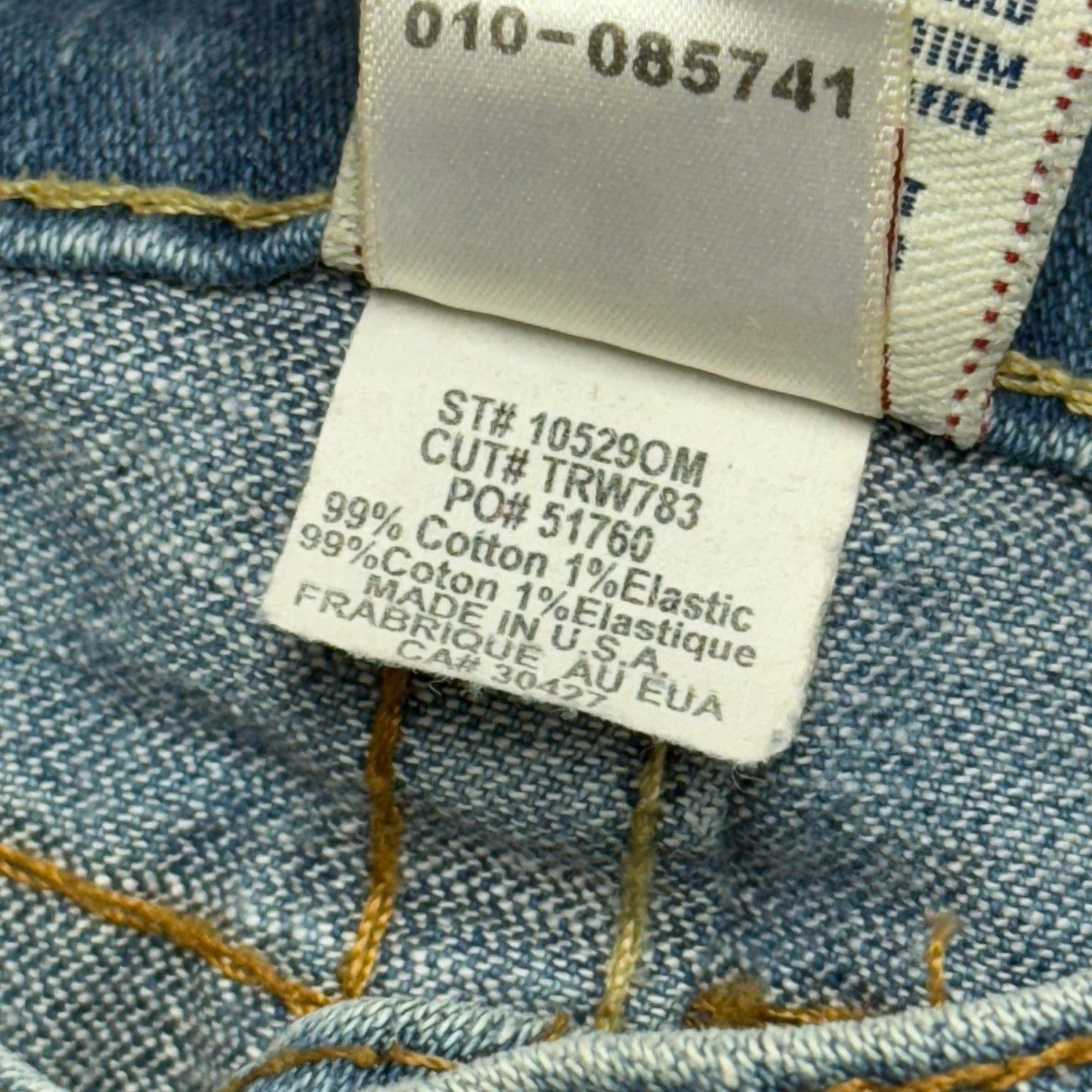 True Religion True Religion Jeans Womens 26 (28x30) Blue Made in USA RN 11 Size 26" / US 2 / IT 38 - 9 Thumbnail