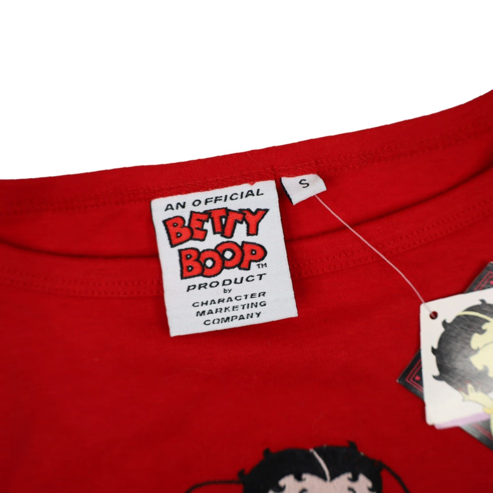 Vintage VINTAGE Betty Boop Womens Small T-Shirt Shirt Embroidered Dog Heart Rhinestone Red NWT 10/10 Size S / US 4 / IT 40 - 5 Thumbnail