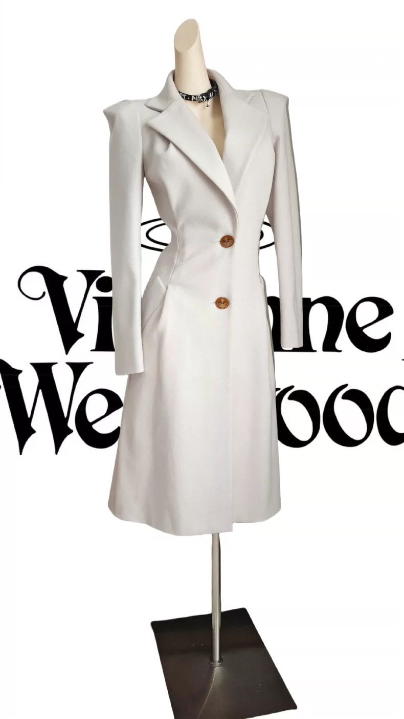 Vivienne Westwood Vivienne Westwood A beautiful white wool coat Size S / US 4 / IT 40 - 2 Thumbnail