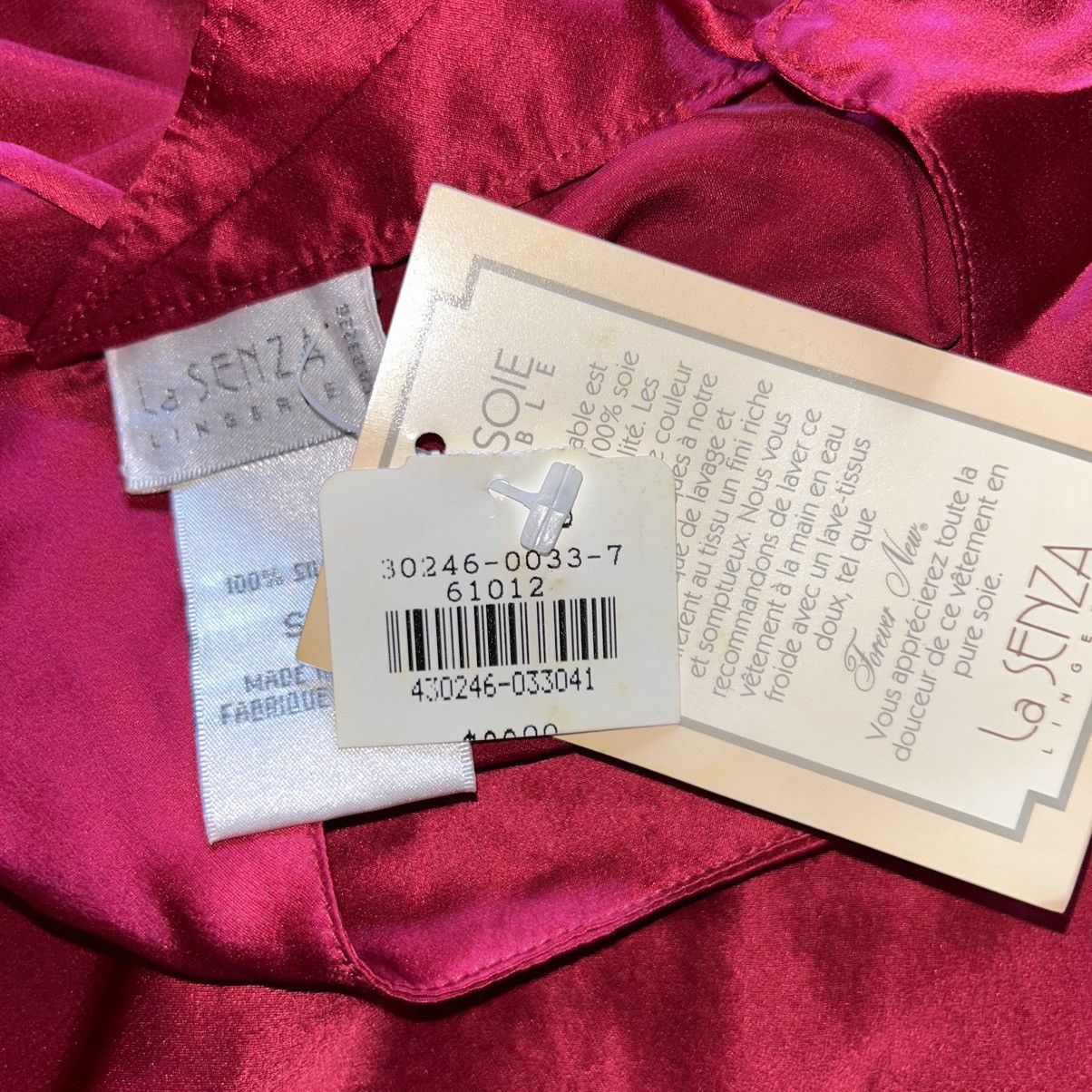 Vintage Vintage Deadstock La Senza Deep Red 100% Silk Slip Size S Size S / US 4 / IT 40 - 5 Thumbnail