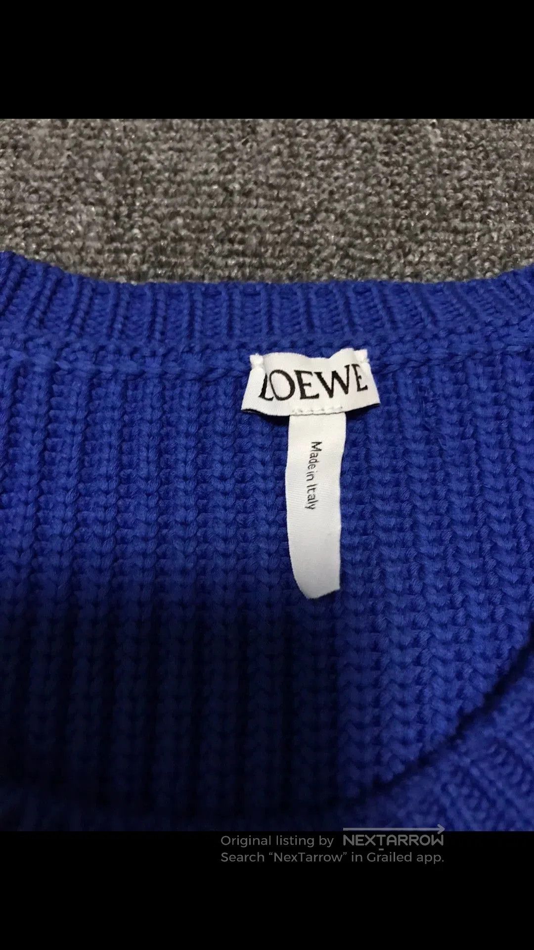 Loewe Blue Striped Long Sleeve Sweater. Size US XL / EU 56 / 4 - 2 Thumbnail