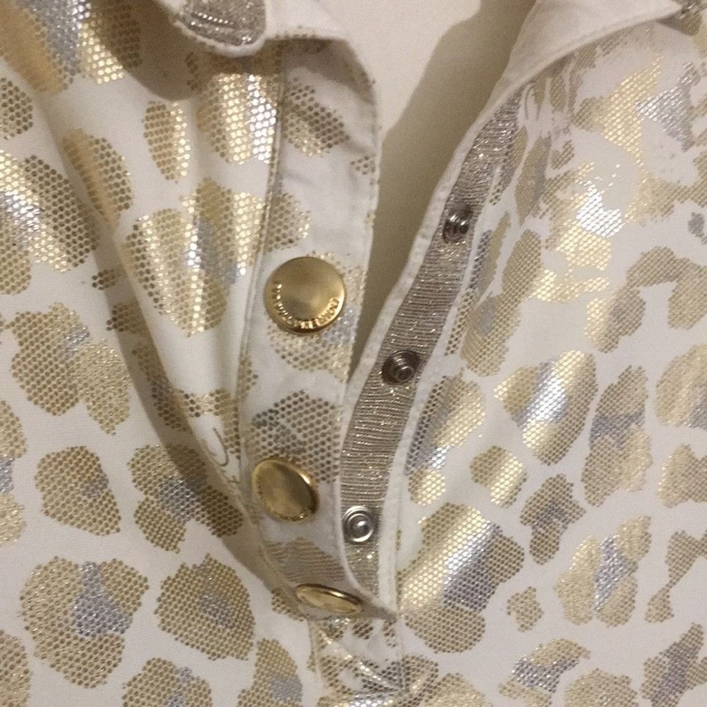 Other Pit Bull Jeans Gold Leopard Face Polo: Size L Size L / US 10 / IT 46 - 12 Thumbnail