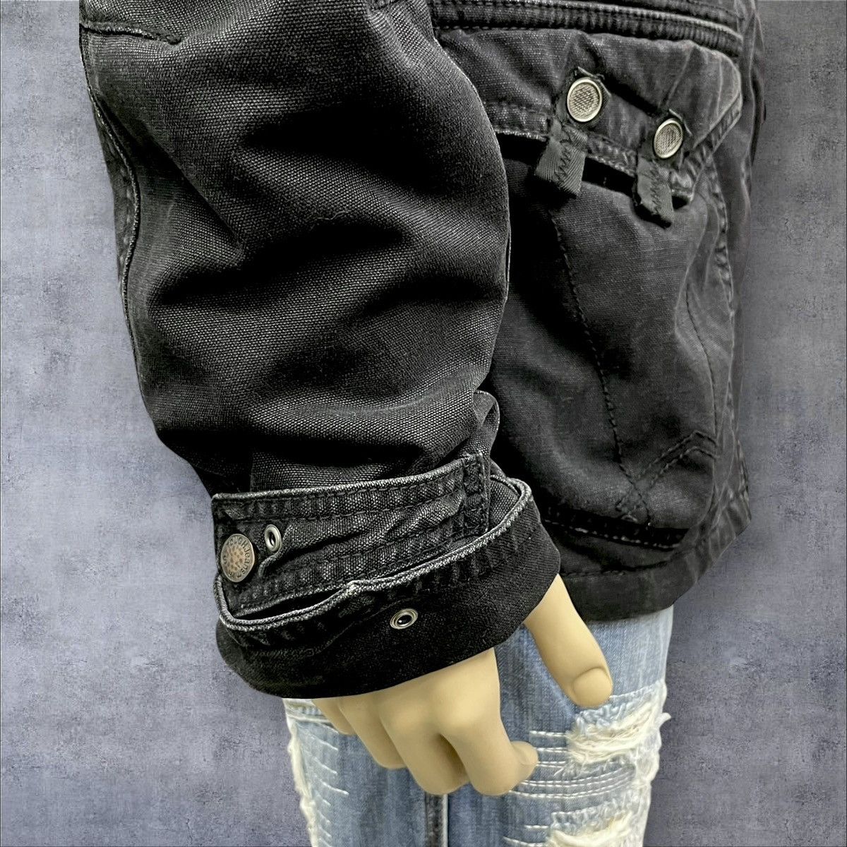 ROCKSMITH 🔥Grunge🔥Vintage Tough Jeansmith Rock & Roll Canvas Jacket Size US M / EU 48-50 / 2 - 11 Thumbnail