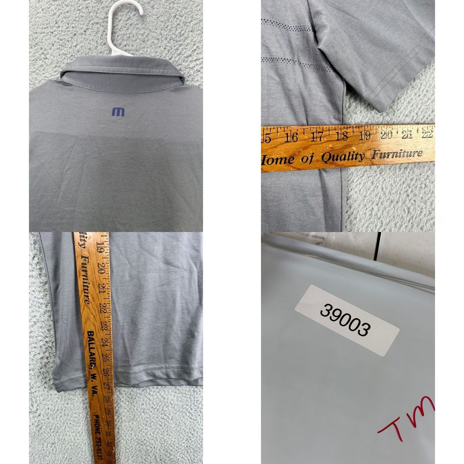 TravisMathew Travis Mathew Polo Shirt Mens Small River Rafter Grey Michelob Ultra Golf NEW Size US S / EU 44-46 / 1 - 9 Thumbnail