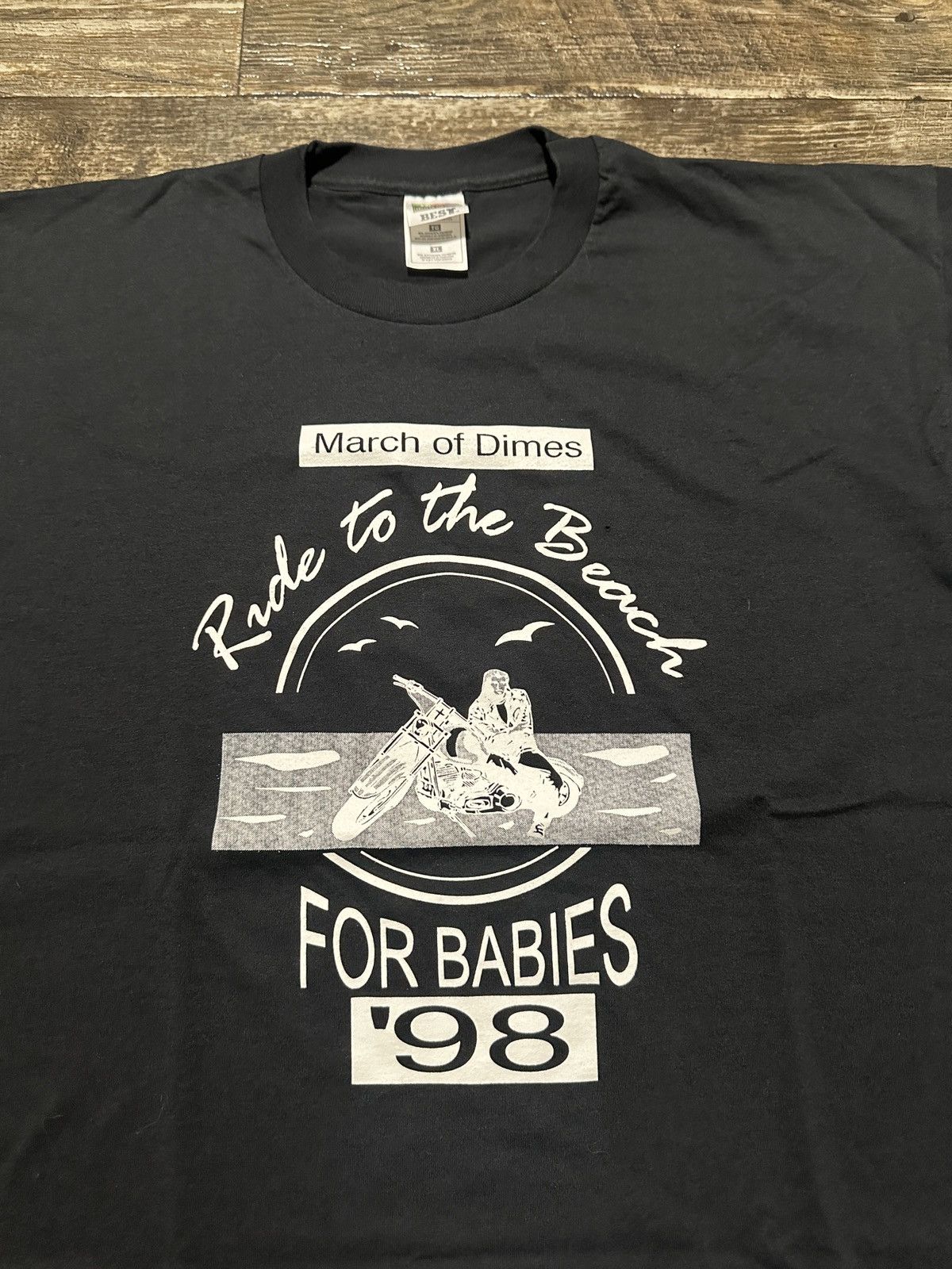 West Coast Choppers Vintage 1998 Ride for Babies Chopper Tee Size US XL / EU 56 / 4 - 1 Thumbnail