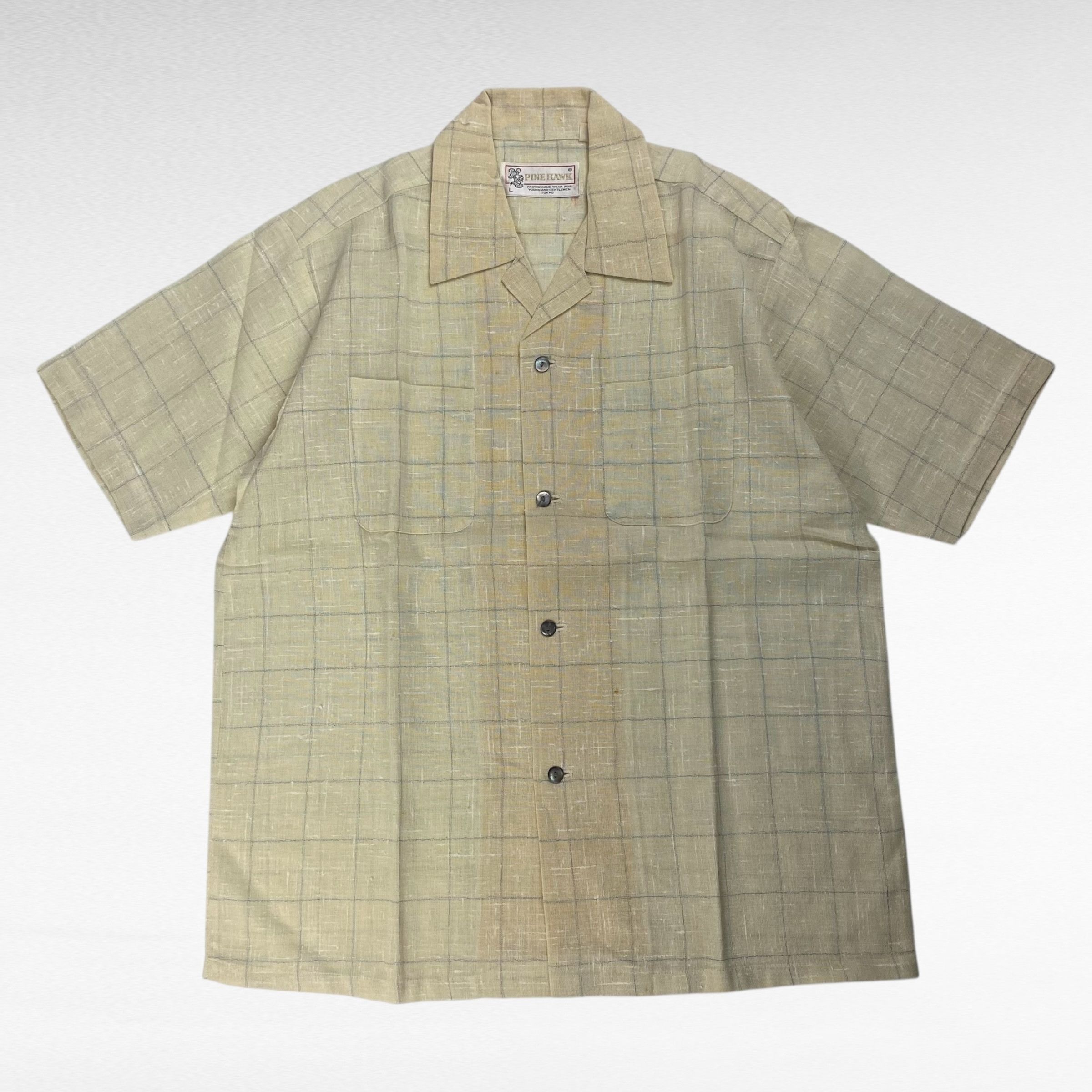 Vintage PINE HAWK 90s Open Collar Shirt Size L Size US L / EU 52-54 / 3 - 1 Thumbnail
