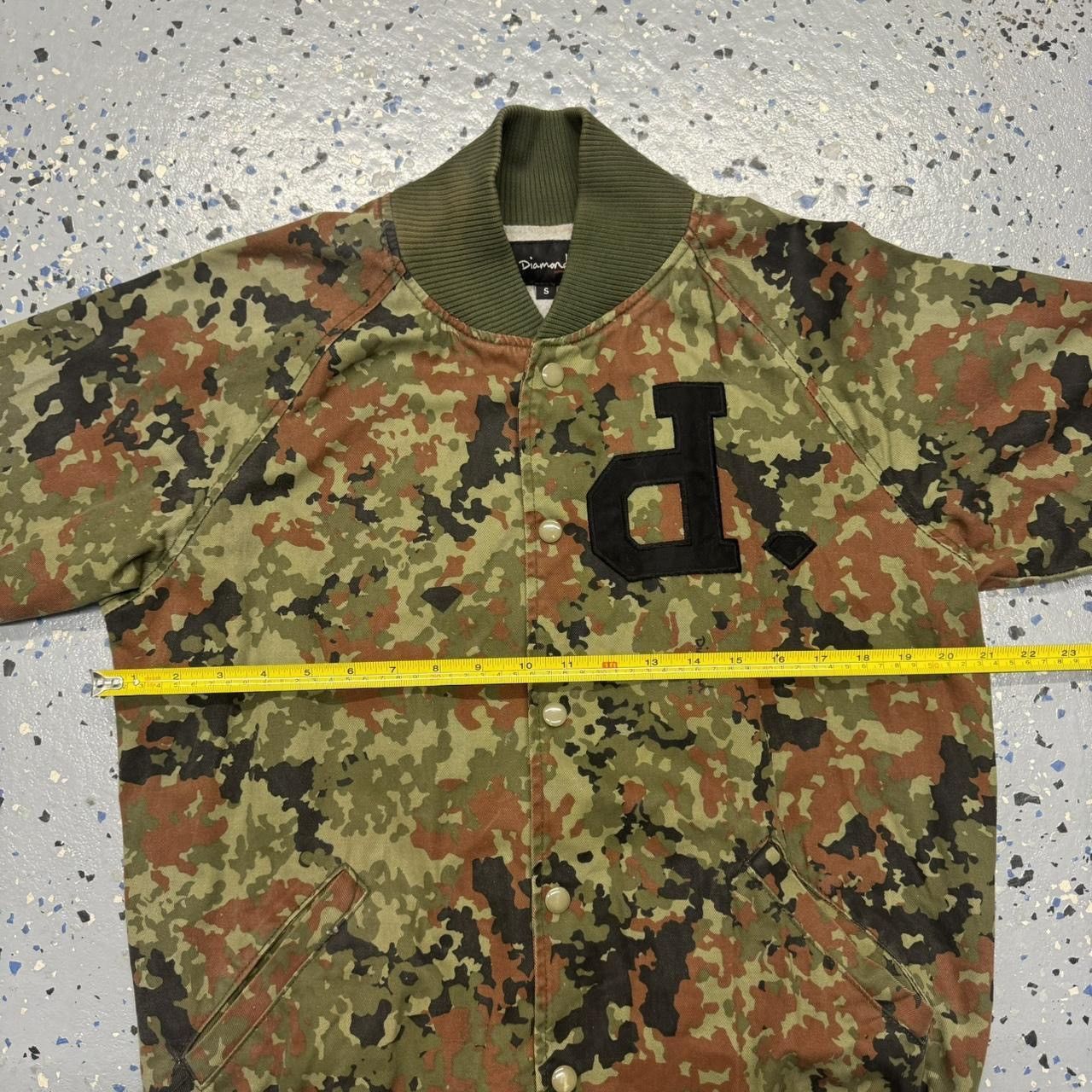 Diamond Supply Co. Y2K 00s Diamond Supply Camo Bomber Varsity Jacket Size US S / EU 44-46 / 1 - 4 Thumbnail