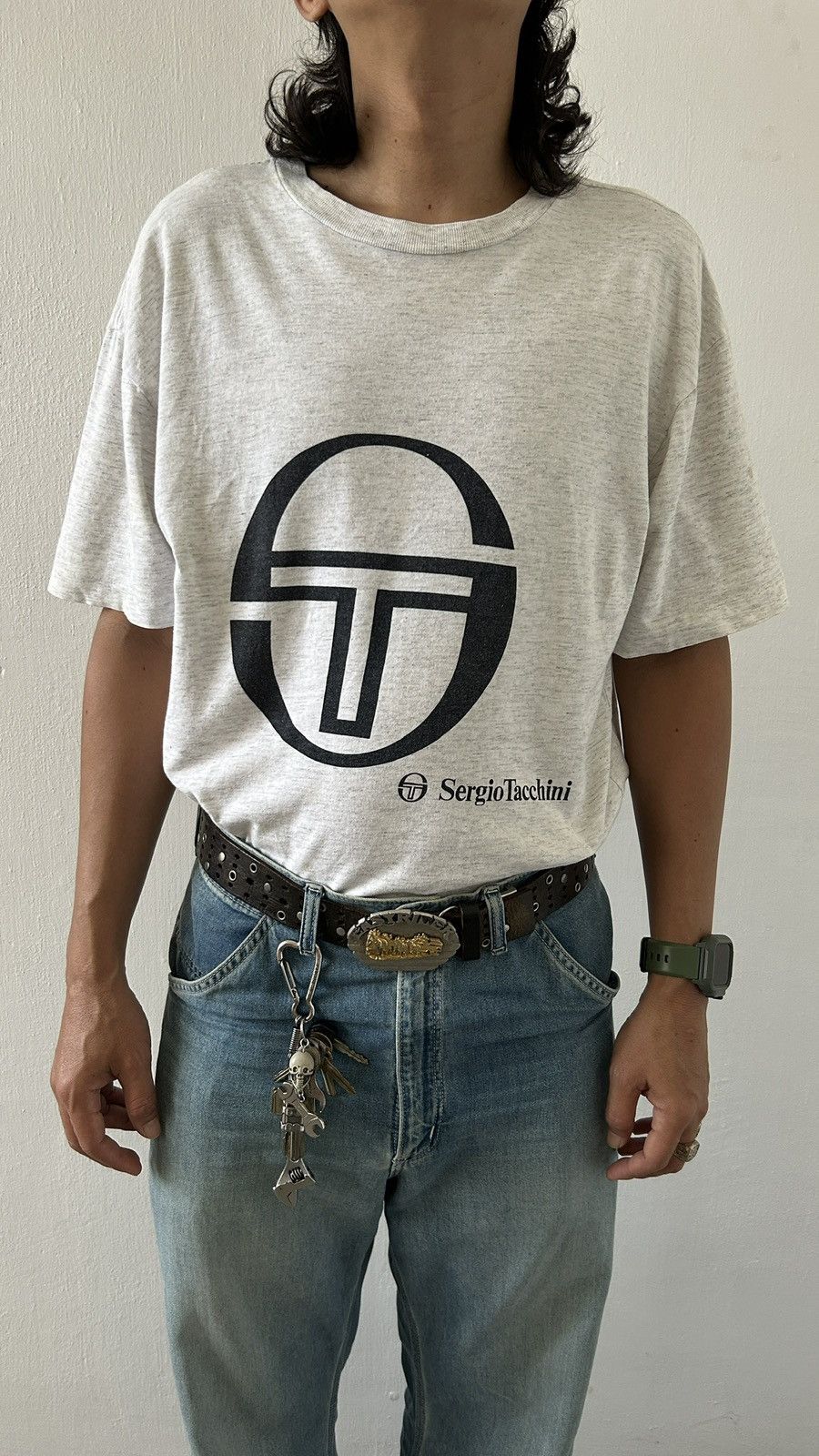 Sergio Tacchini × Vintage 1990s Sergio Tacchini - Essential Top Size US L / EU 52-54 / 3 - 2 Thumbnail