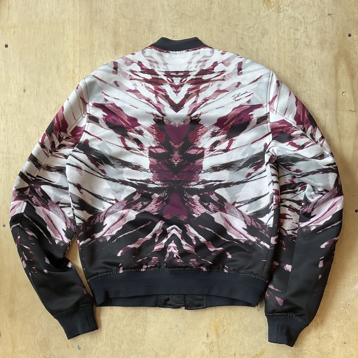Just Cavalli × Roberto Cavalli Just Cavalli Wine Print Bomber Size46 Size US S / EU 44-46 / 1 - 2 Thumbnail