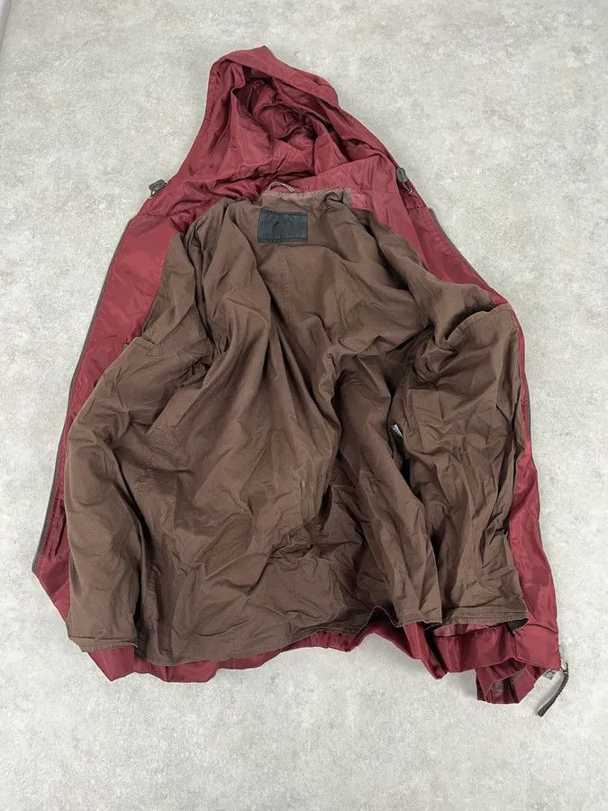 Prada 2000s Prada Red Burgundy Tech Zip-up Windbreaker Jacket Size US L / EU 52-54 / 3 - 8 Thumbnail