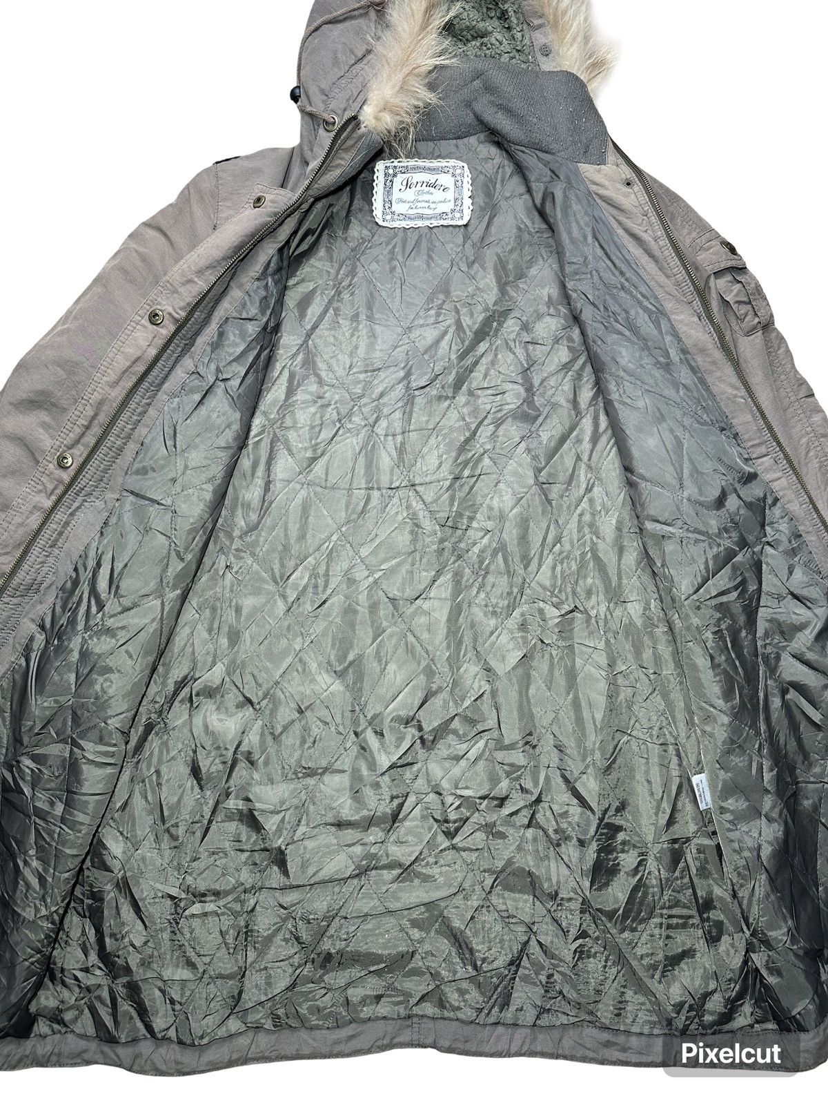 Japanese Brand 🔥sale🔥Sorridere Fur Hood Parka Jacket Size US L / EU 52-54 / 3 - 9 Thumbnail
