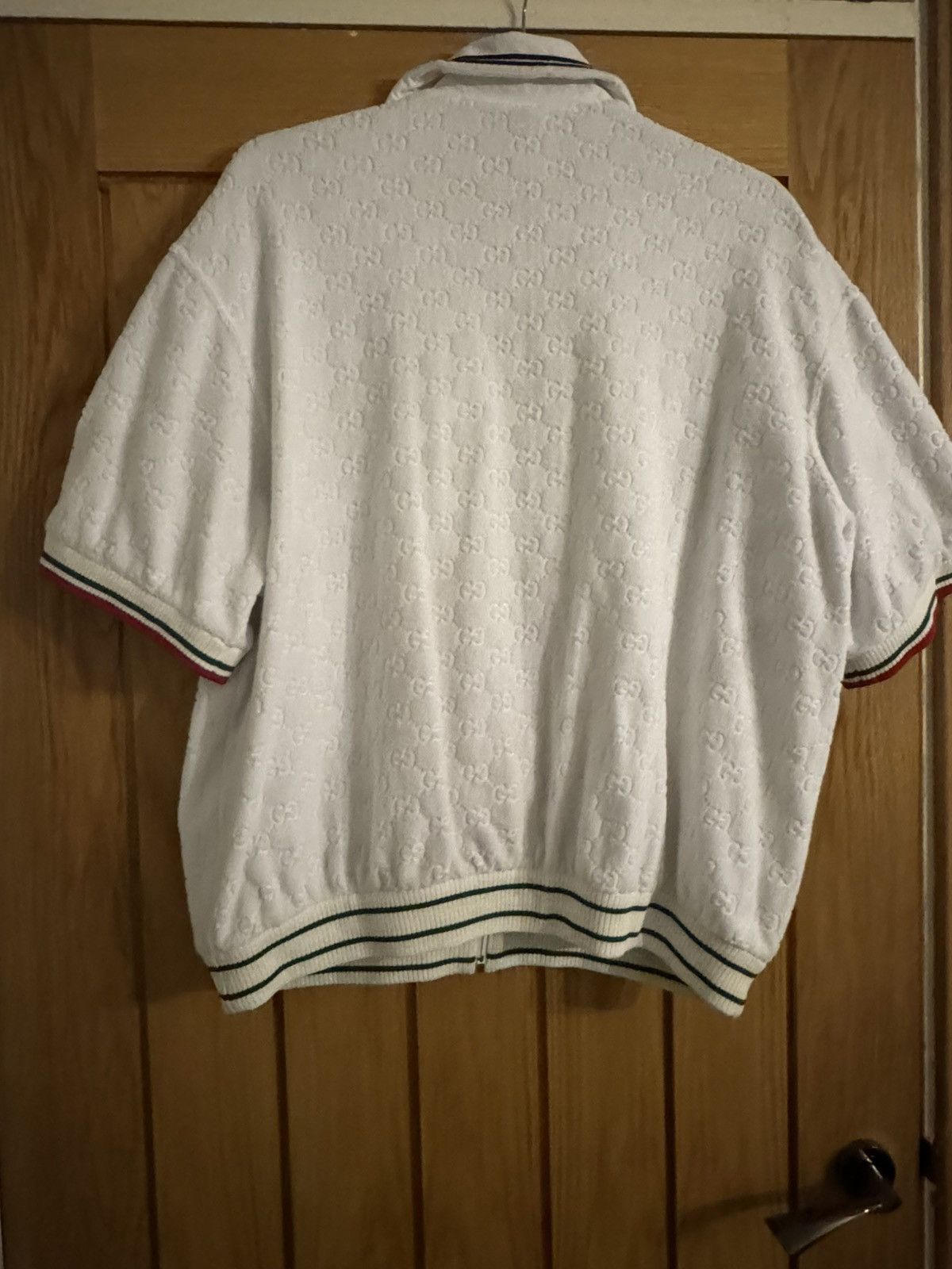 Gucci Gucci gg monogram zip up polo Size US XL / EU 56 / 4 - 7 Thumbnail