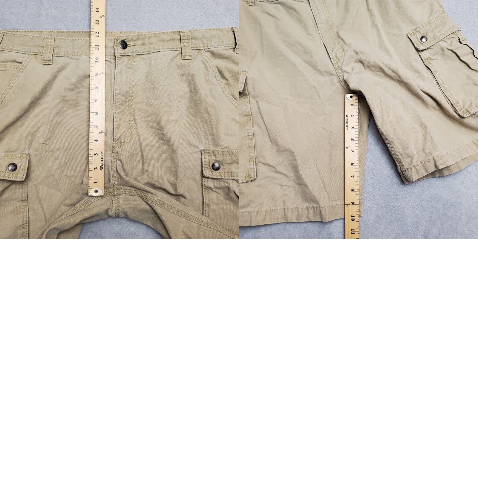 Carhartt VINTAGE Carhartt Shorts Mens 40 Khaki Cargo Relaxed Front Flat Utility Workwear Size US 40 / EU 56 - 8 Thumbnail