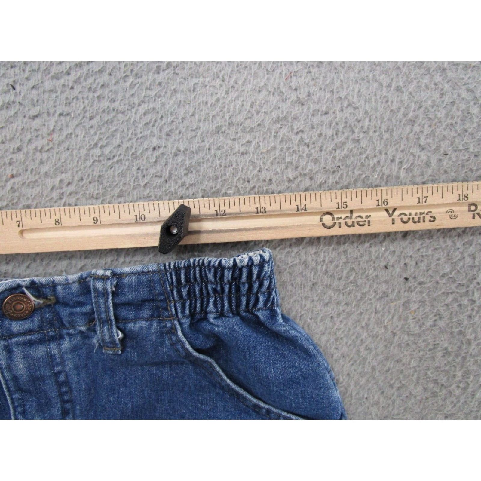 Lee VINTAGE 90s Lee Denim Skirt Women's Size 6 Elastic Waist Long Straight & Pencil Blue 90s Theme Womens Size 28" / US 6 / IT 42 - 4 Thumbnail