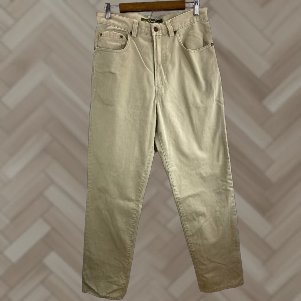 Dockers VINTAGE Dockers Pants Denim Beige 32x34 Mens Regular Cotton Chino Inseam 34 Beige Nike? Size US 32 / EU 48 - 1 Thumbnail
