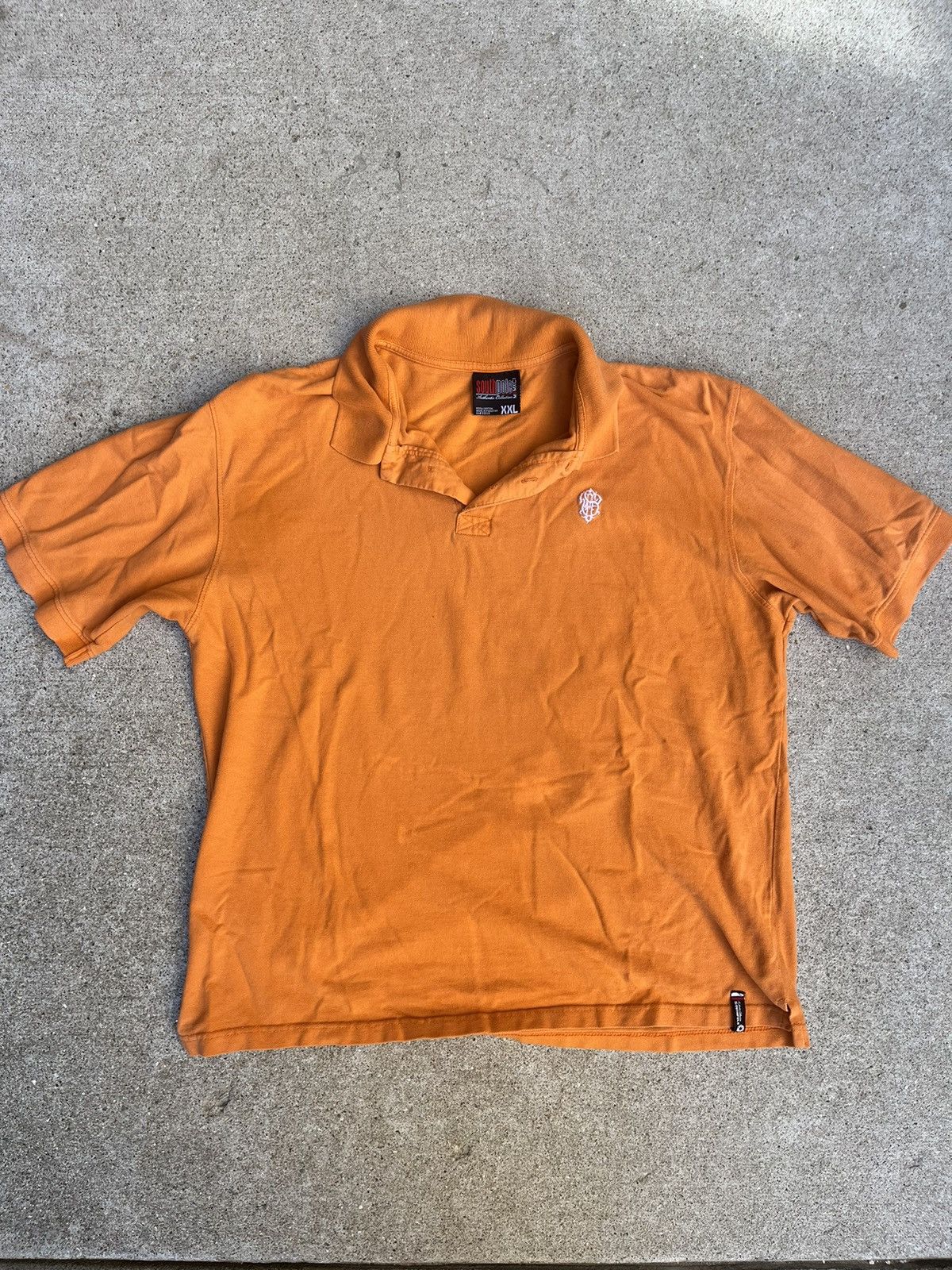 Southpole Y2K Vintage Embroidered Southpole Orange Polo Shirt XXL Size US XXL / EU 58 / 5 - 1 Thumbnail