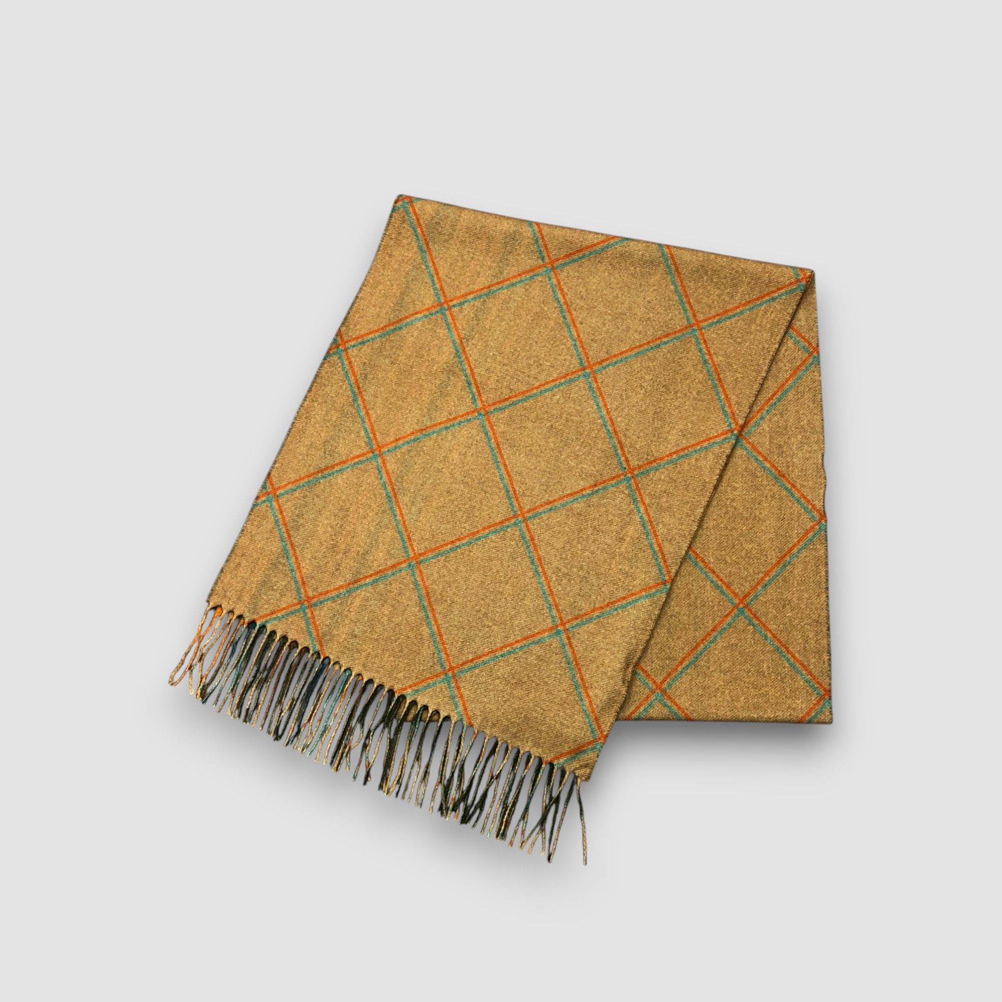 Japanese Brand Vintage Winter Scarf Muffler Wool Cashmere Scarves Size ONE SIZE - 4 Thumbnail