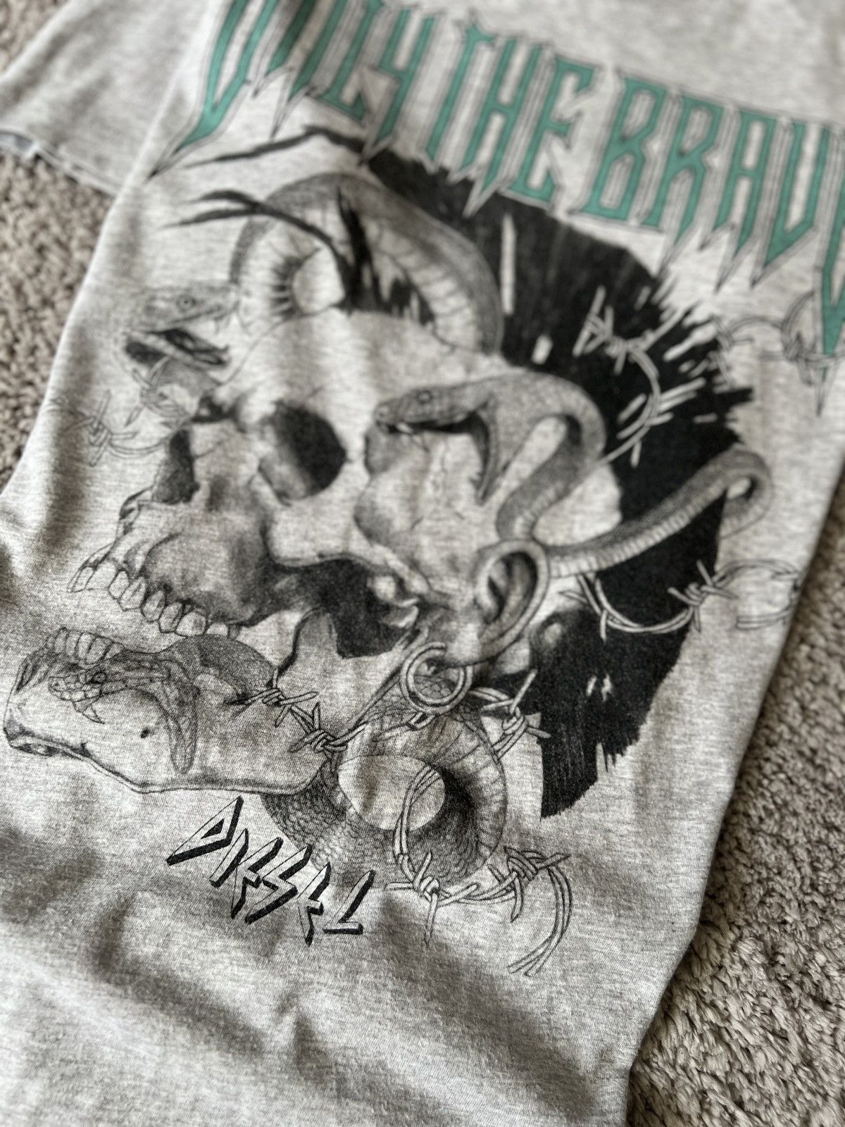 Diesel Diesel T shirt SKELETON OVERPRINT y2k opium style Size US S / EU 44-46 / 1 - 3 Thumbnail