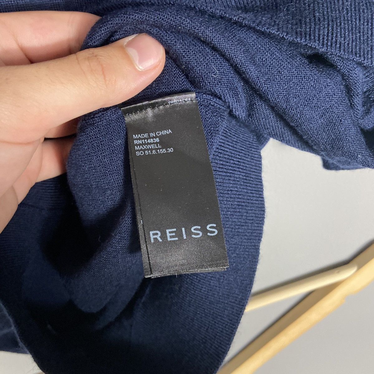 Reiss Reiss wool polo shirt Size US M / EU 48-50 / 2 - 4 Thumbnail