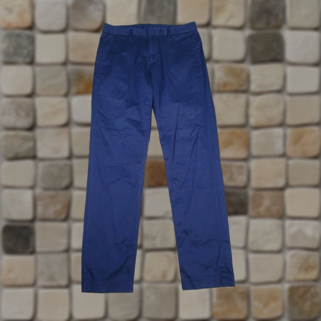 Bonobos VINTAGE Bonobos Dress Pants Mens 30 Dark Blue Cotton Slim Fit 30x31 Blue City College Preppy Mens Size US 30 / EU 46 - 1 Thumbnail