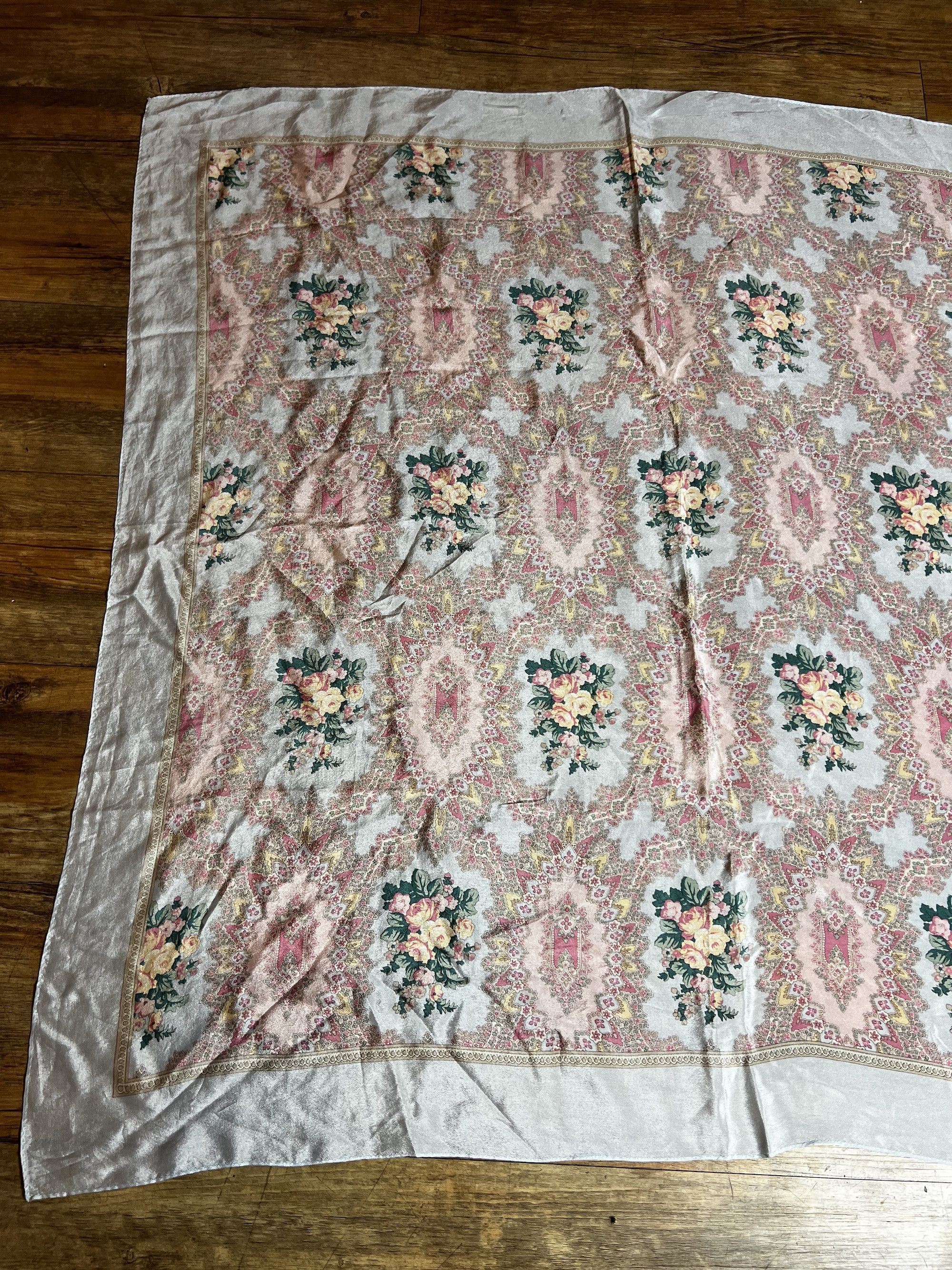 Polo Ralph Lauren Vintage Polo Ralph Lauren Floral Pastel French Rose Pattern Size ONE SIZE - 3 Thumbnail