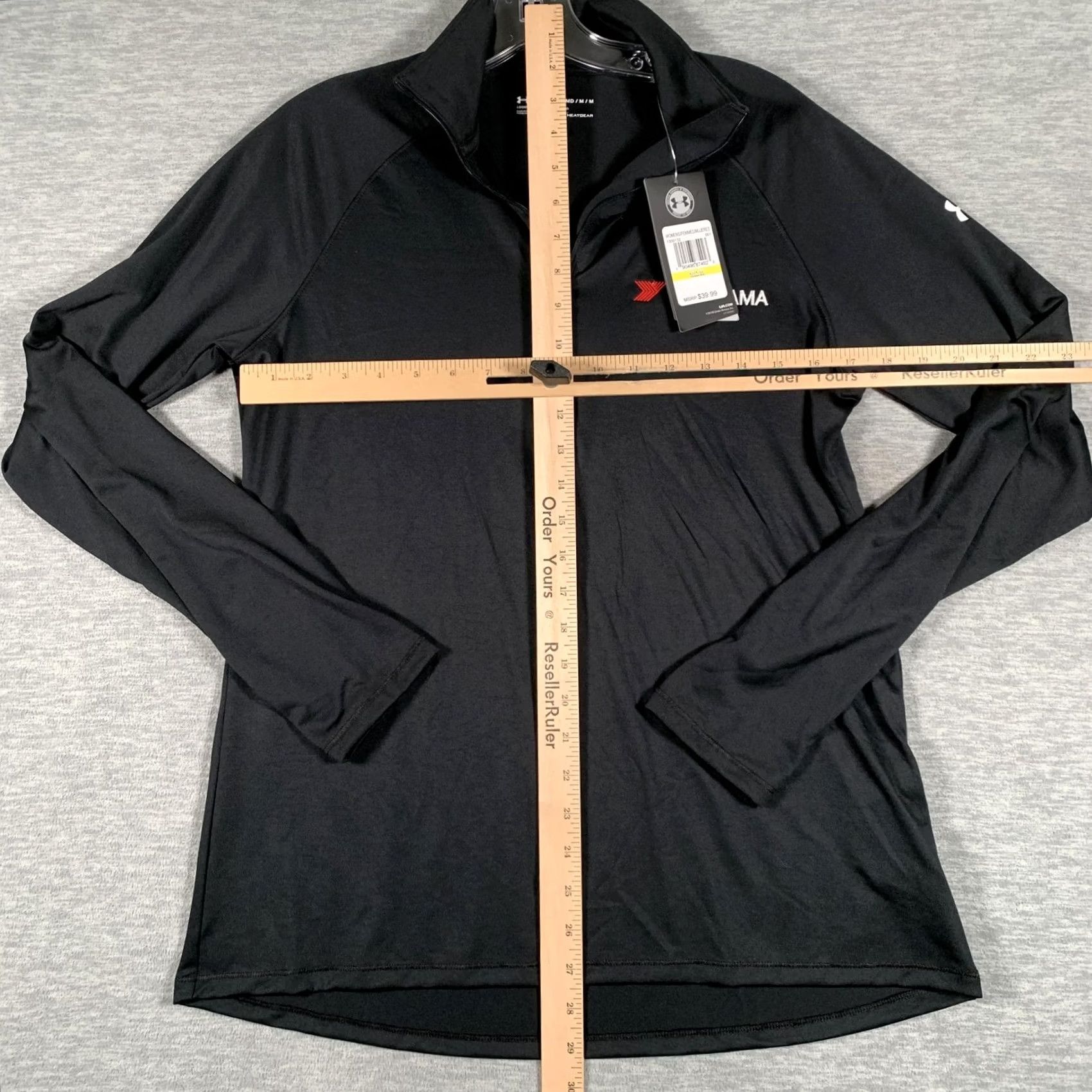 Under Armour Under Armour Pullover Shirt Womens M Black 1/4 Zip HeatGear Yokohama Logo Gyms & Training Size M / US 6-8 / IT 42-44 - 7 Thumbnail