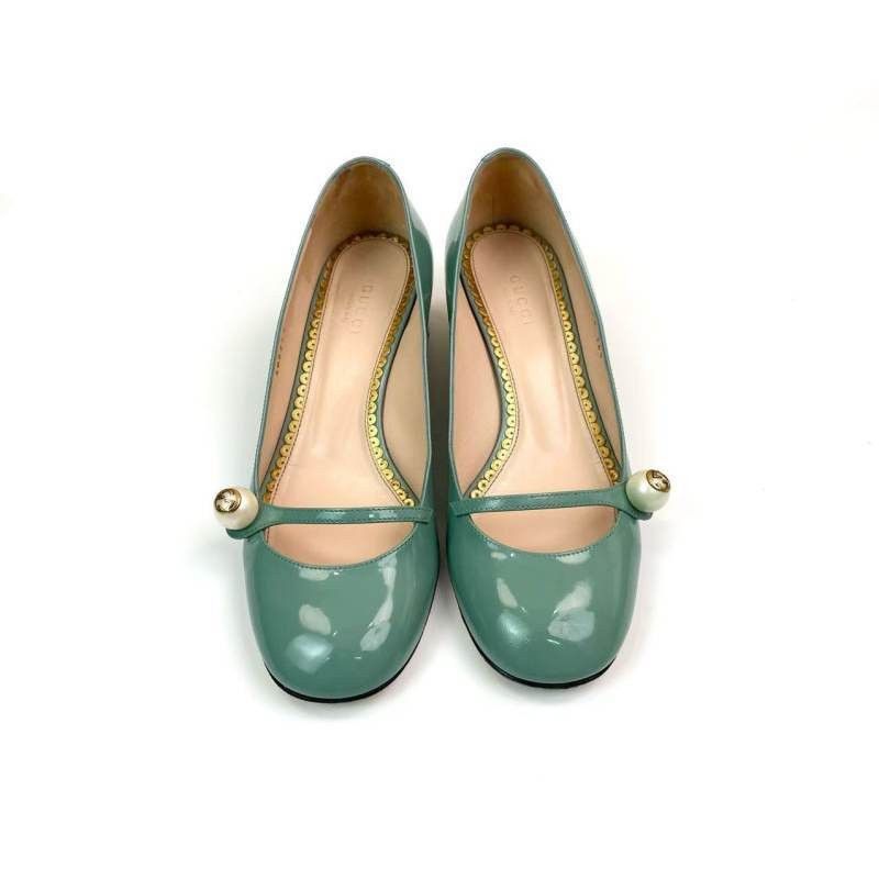 Gucci Gucci Chic Casual High Heels in Light Green - Size US 6.5 / EU 39-40 - 2 Thumbnail