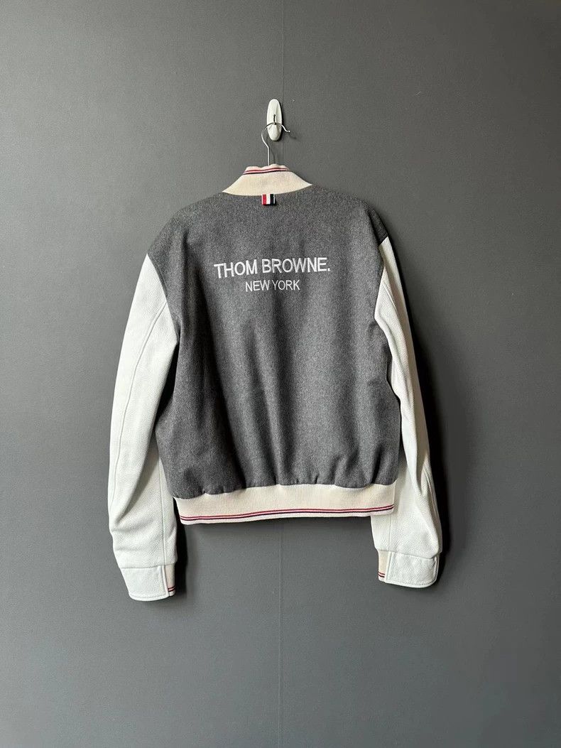 Thom Browne Thom Browne size2 Cashmere patch baseball shirt Size US M / EU 48-50 / 2 - 2 Thumbnail