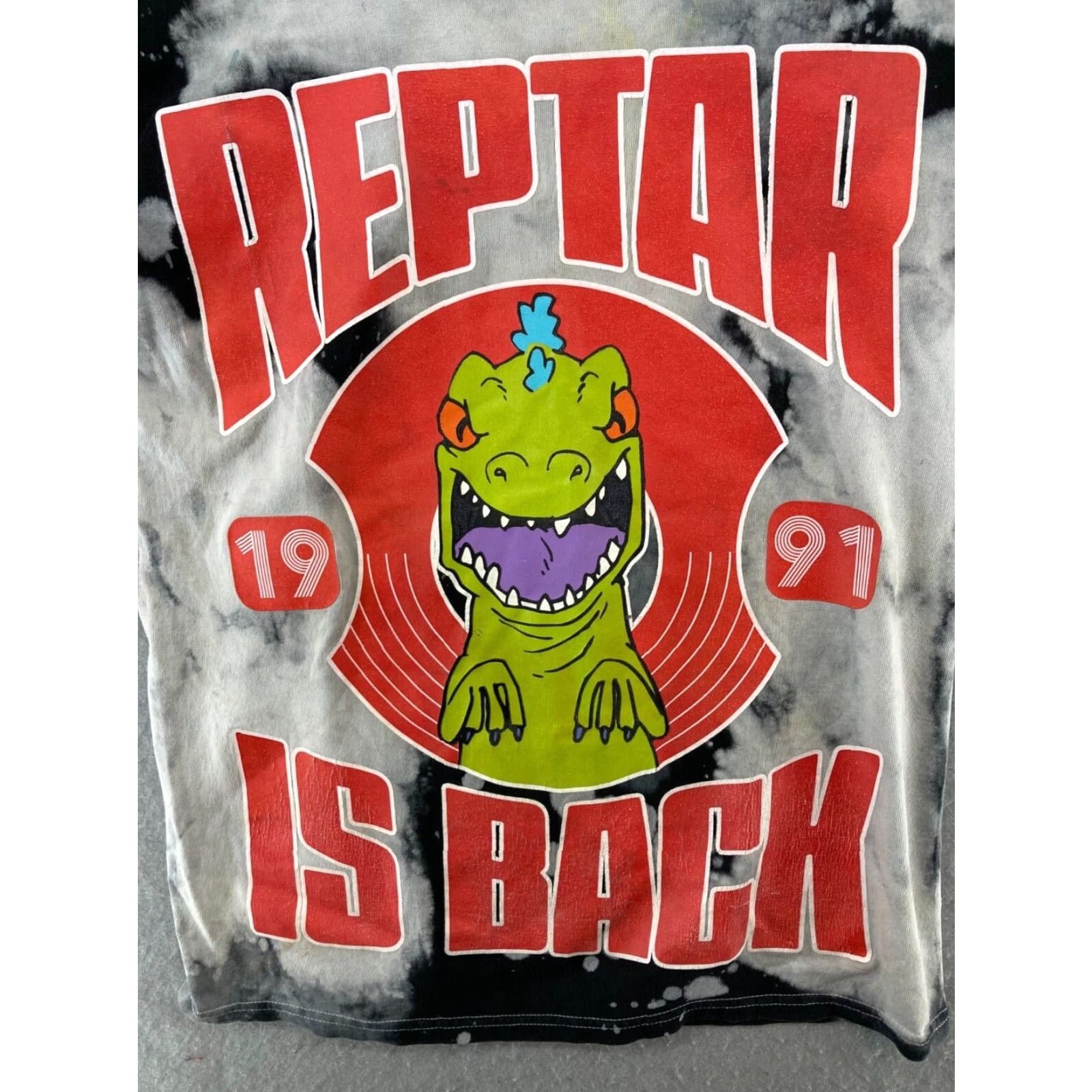Nickelodeon Nickelodeon Reptar Graphic T-Shirt Adult Small Black Gray 90s Cartoon Size US S / EU 44-46 / 1 - 4 Thumbnail