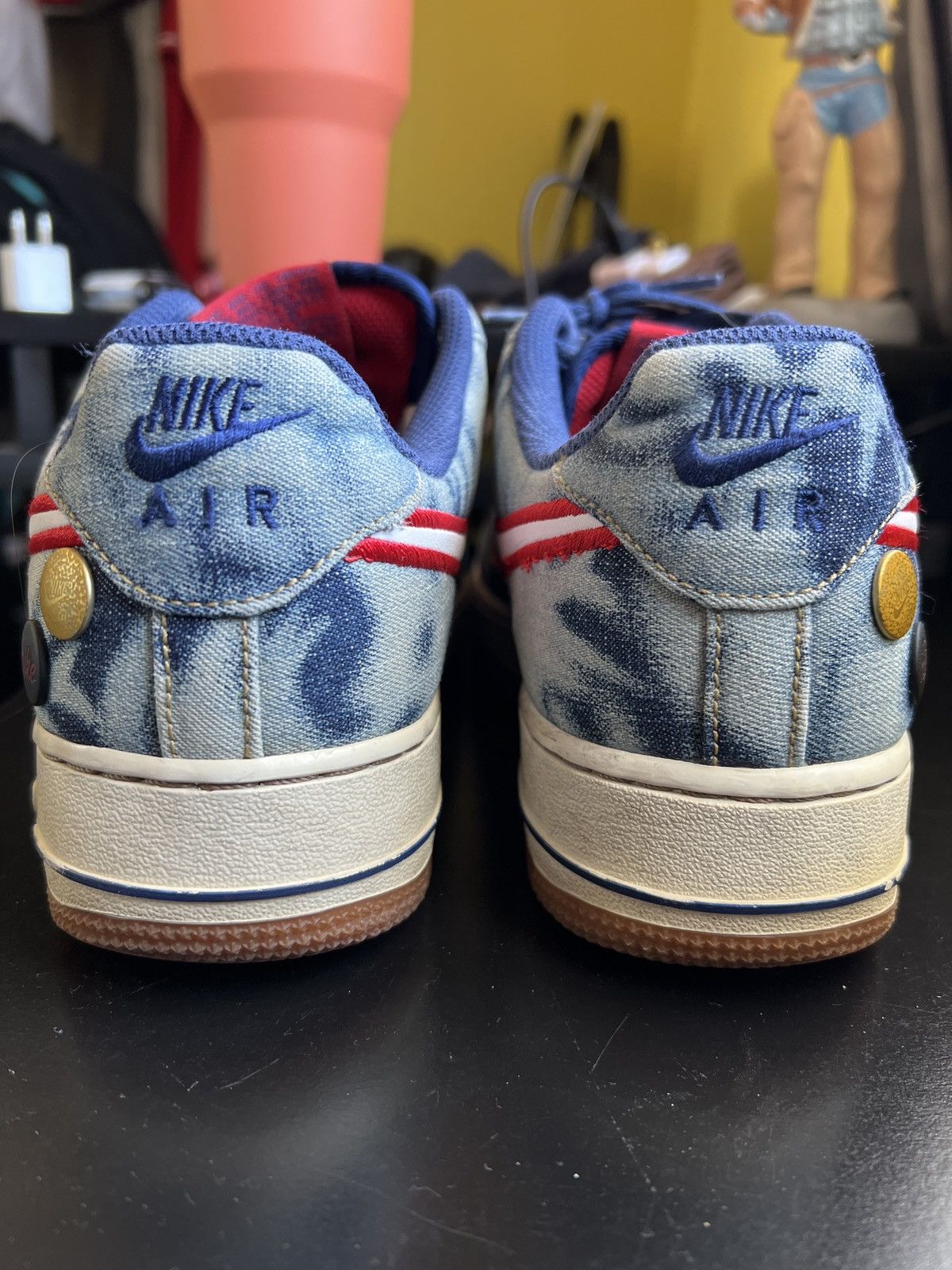 Nike Air Force 1 ‘07 Denim Size US 7.5 / EU 40-41 - 4 Thumbnail