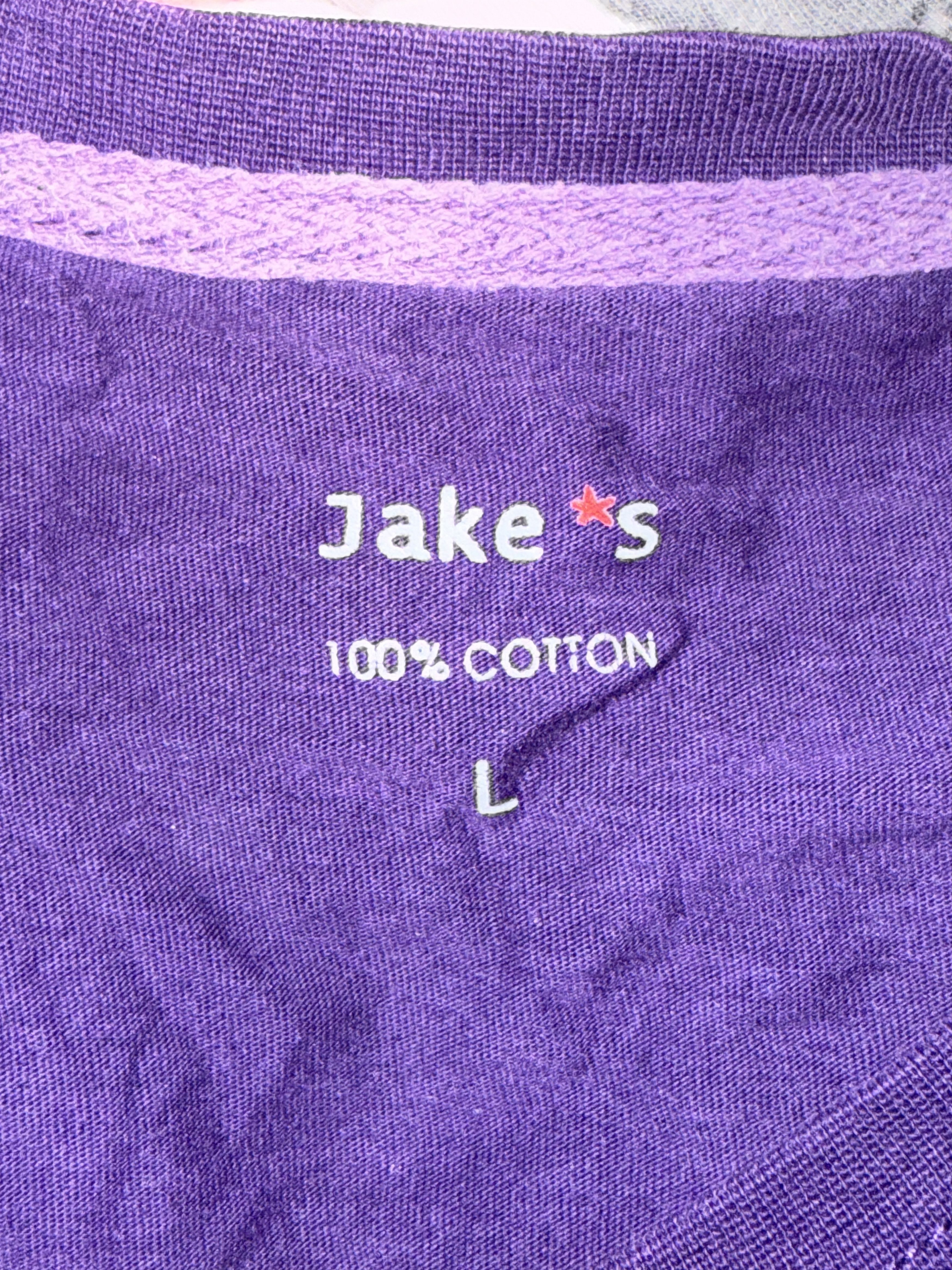 Vintage Purple T-Shirt With Beautiful Girl Size US L / EU 52-54 / 3 - 3 Thumbnail