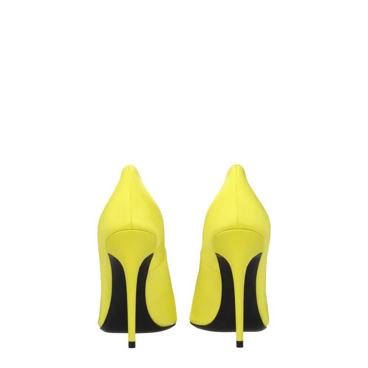 Saint Laurent Paris o1b1hav111224 Instnct 110 Crepe Narcissus Pumps in Yellow Size US 5 / IT 35 - 5 Thumbnail