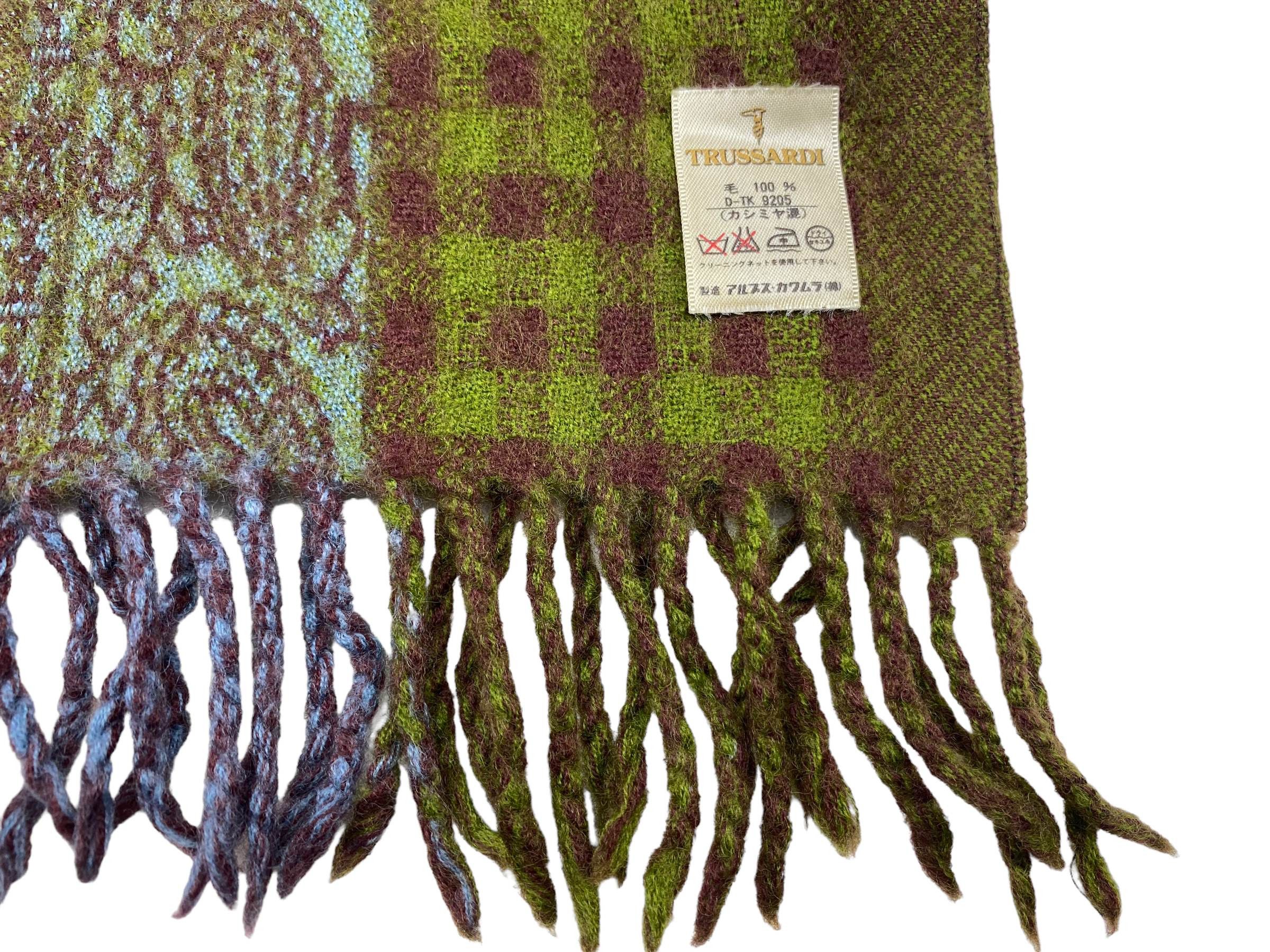 Trussardi × Vintage Trussardi scarf Wool Vintage Scarves Made in Japan Size ONE SIZE - 8 Thumbnail
