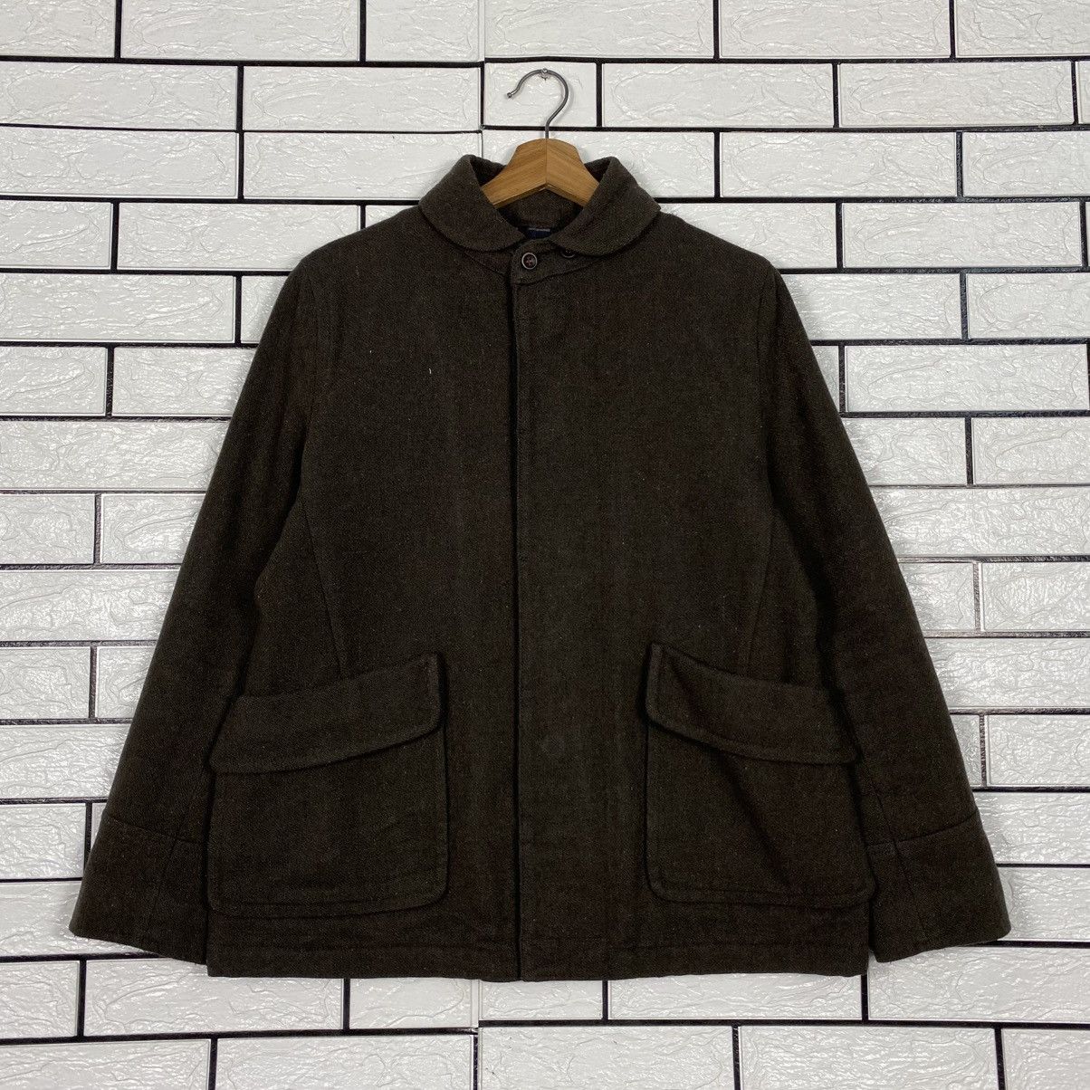 Kapital 📌Vintage Indigo Wool Button Jacket Navy A.F Striped Lining Size US M / EU 48-50 / 2 - 2 Thumbnail