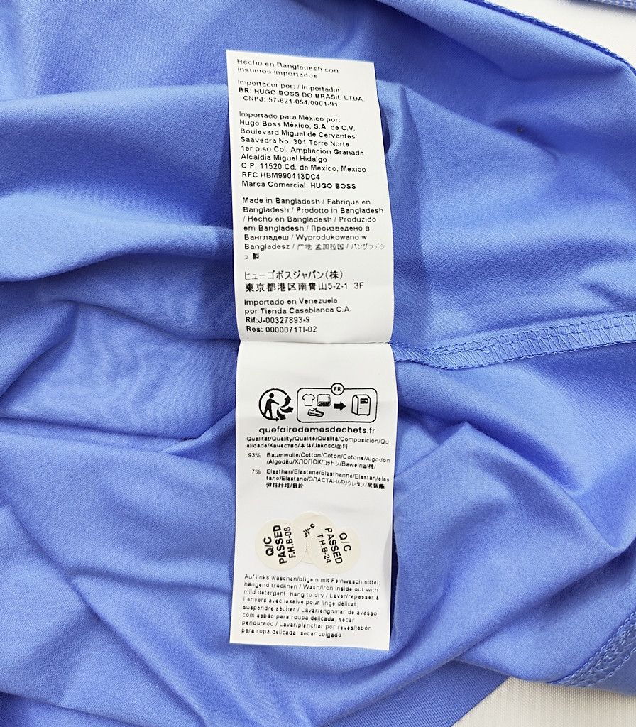 HUGO BOSS with tag light blue colar tshirt