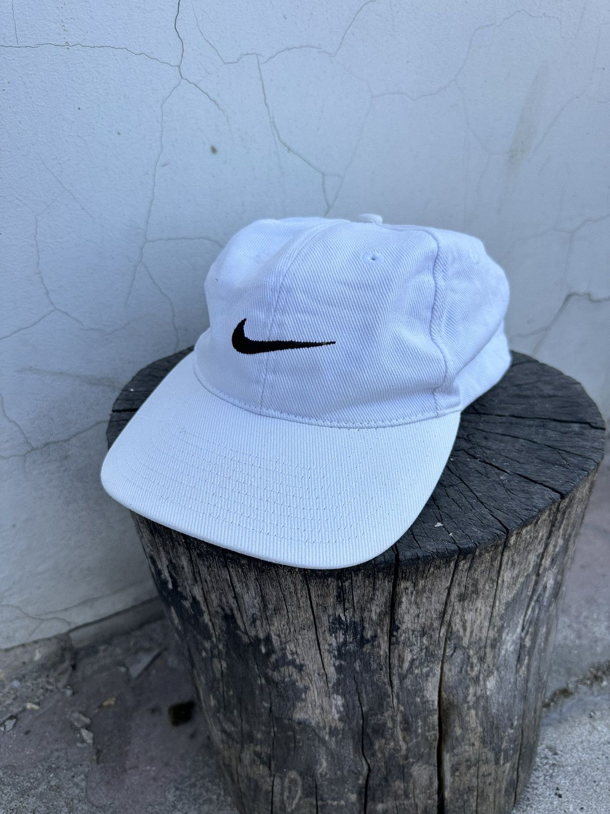 Nike × Vintage Vintage 90s Nike y2k Swoosh Cap Hat Size ONE SIZE - 1 Thumbnail