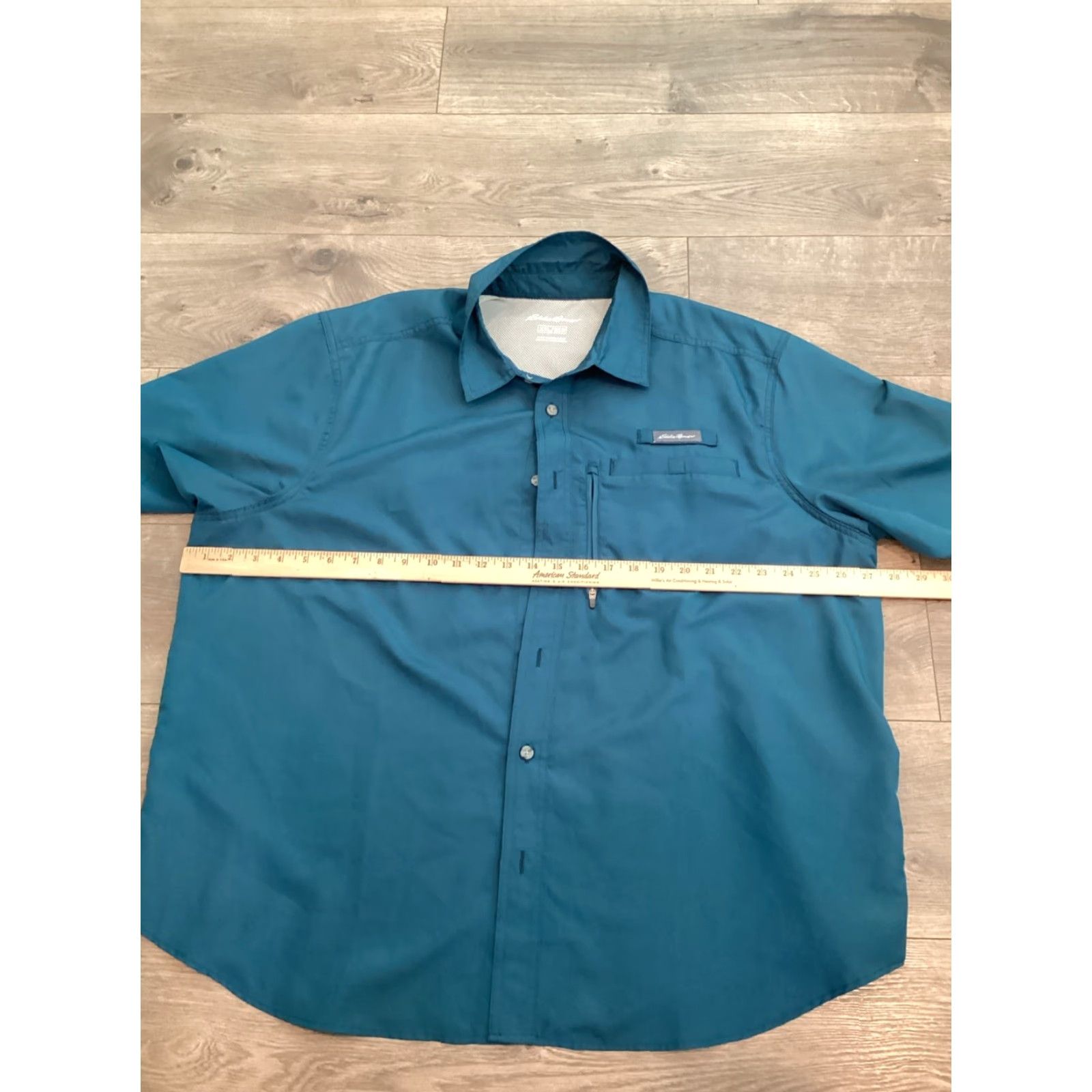 Eddie Bauer Eddie Bauer Tech Woven Shirt Men XXL Therma Fit Polyester Button Down Collar Size US XXL / EU 58 / 5 - 7 Thumbnail