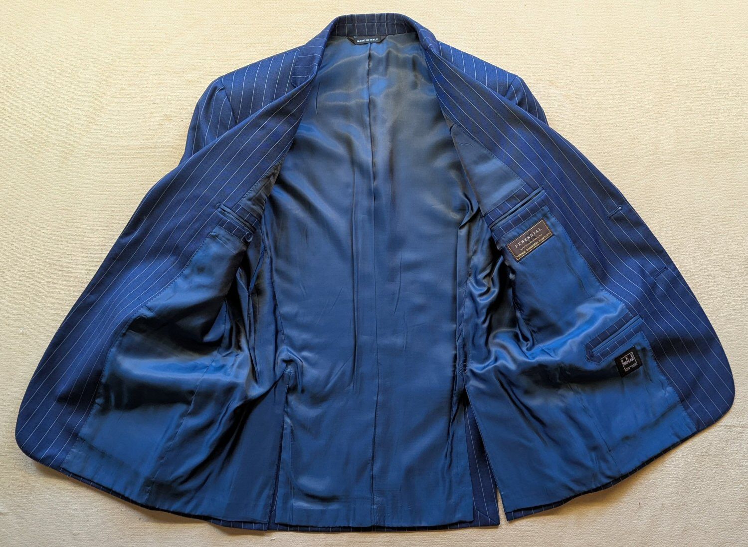 Ike Behar Ike Behar 2-Button Single Breasted Blue Stripe Suit 42R NWT Size 42R - 3 Thumbnail