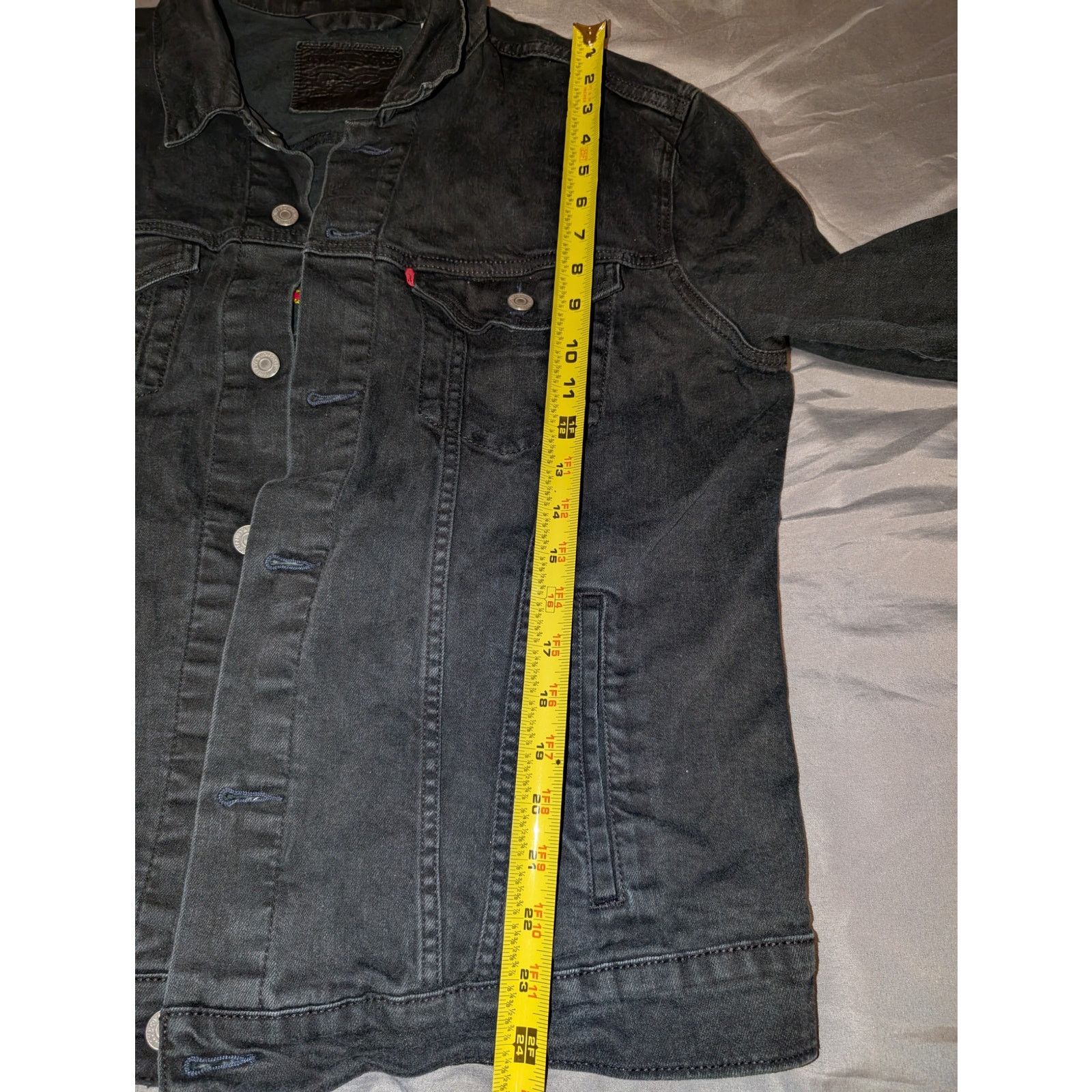 Levi's Levis Trucker Jacket XL Brown Leather tag Cherry Stitching Size US XL / EU 56 / 4 - 6 Thumbnail