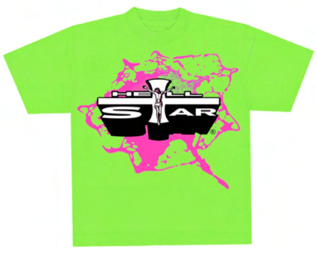 HELLSTAR Son Of God Short Sleeve Tee Shirt Lime Size US L / EU 52-54 / 3 - 1 Thumbnail