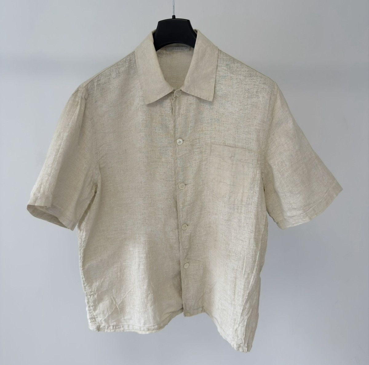 Our Legacy ‘White Painted’ Beige Linen Box Shirt Size US M / EU 48-50 / 2 - 15 Thumbnail