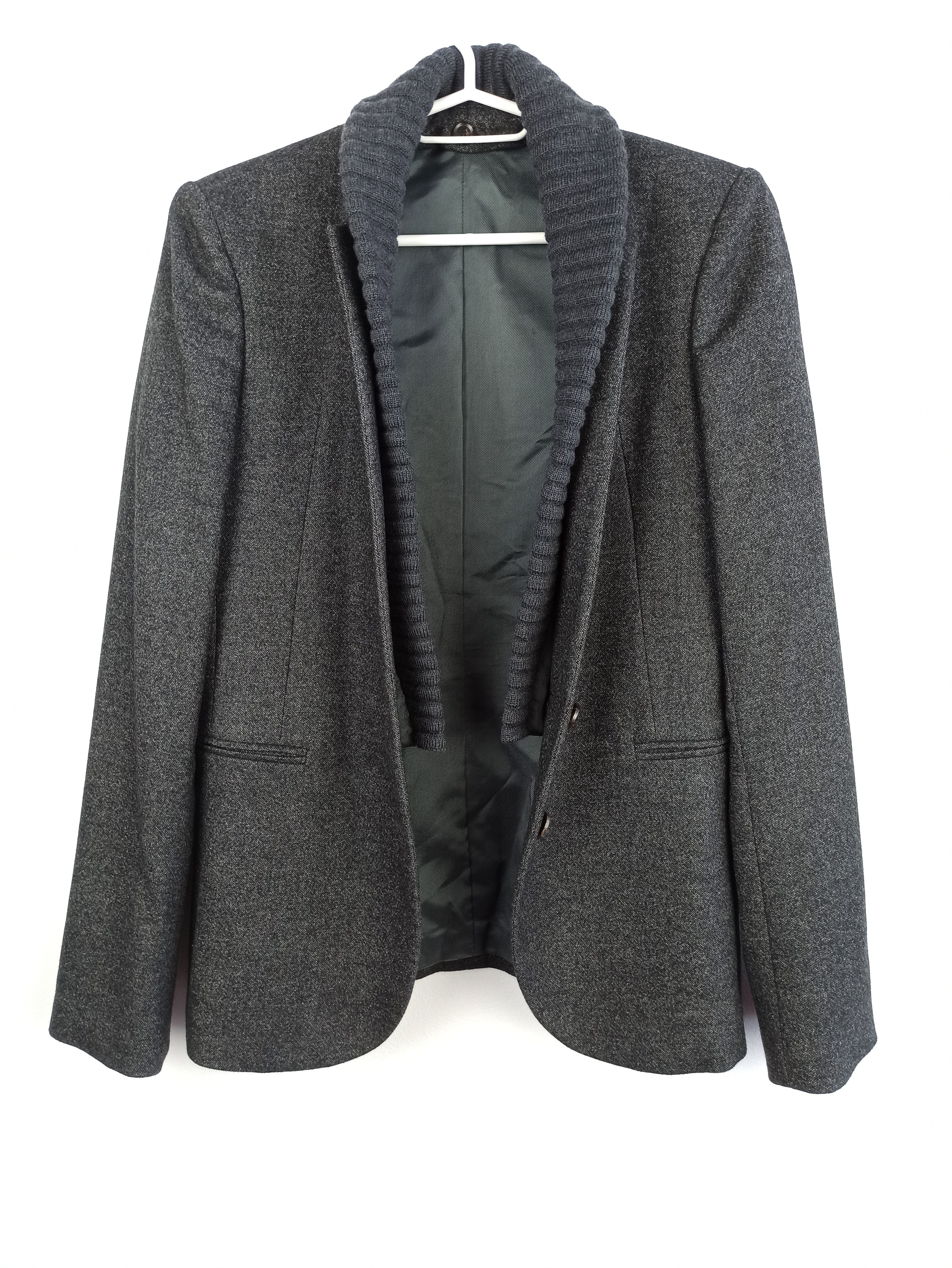 image of Gucci Wool Blazer in Grey, Women's (Size Small)