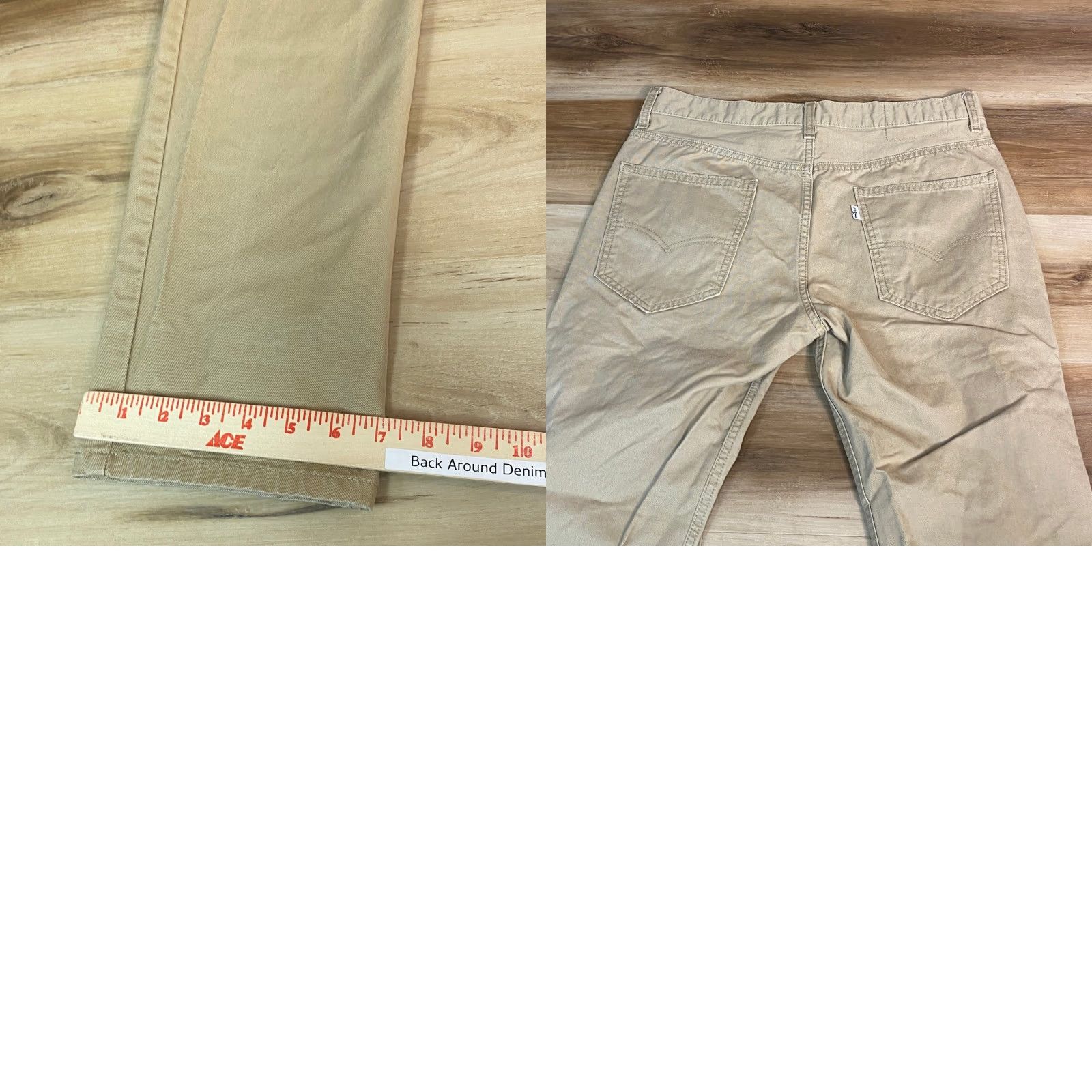 Levi's Levi's Chino Pants Straight Fit Casual Trousers Size 32x32 Men's Beige Cotton Button Front Pockets 500 Series Size US 32 / EU 48 - 8 Thumbnail